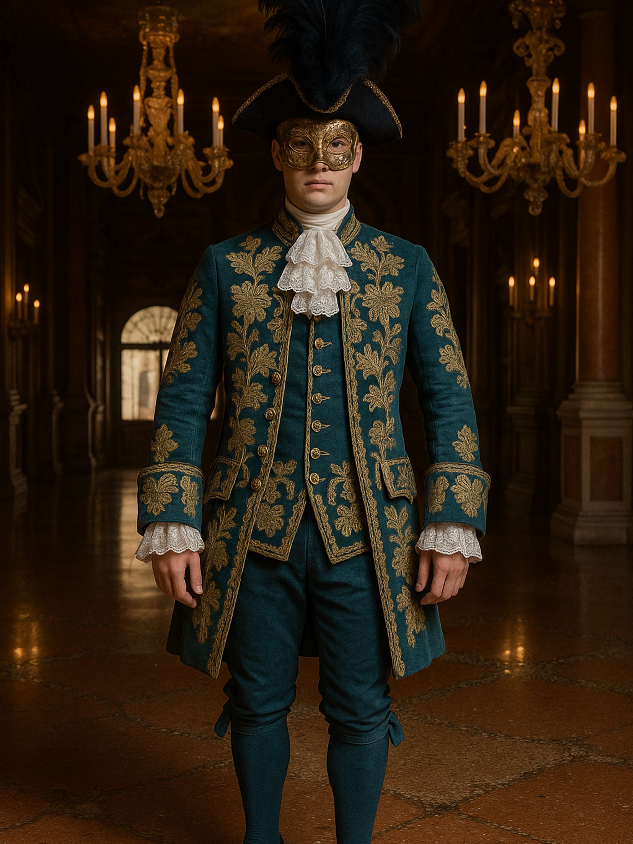 Sapphire Regency Masquerade Costume