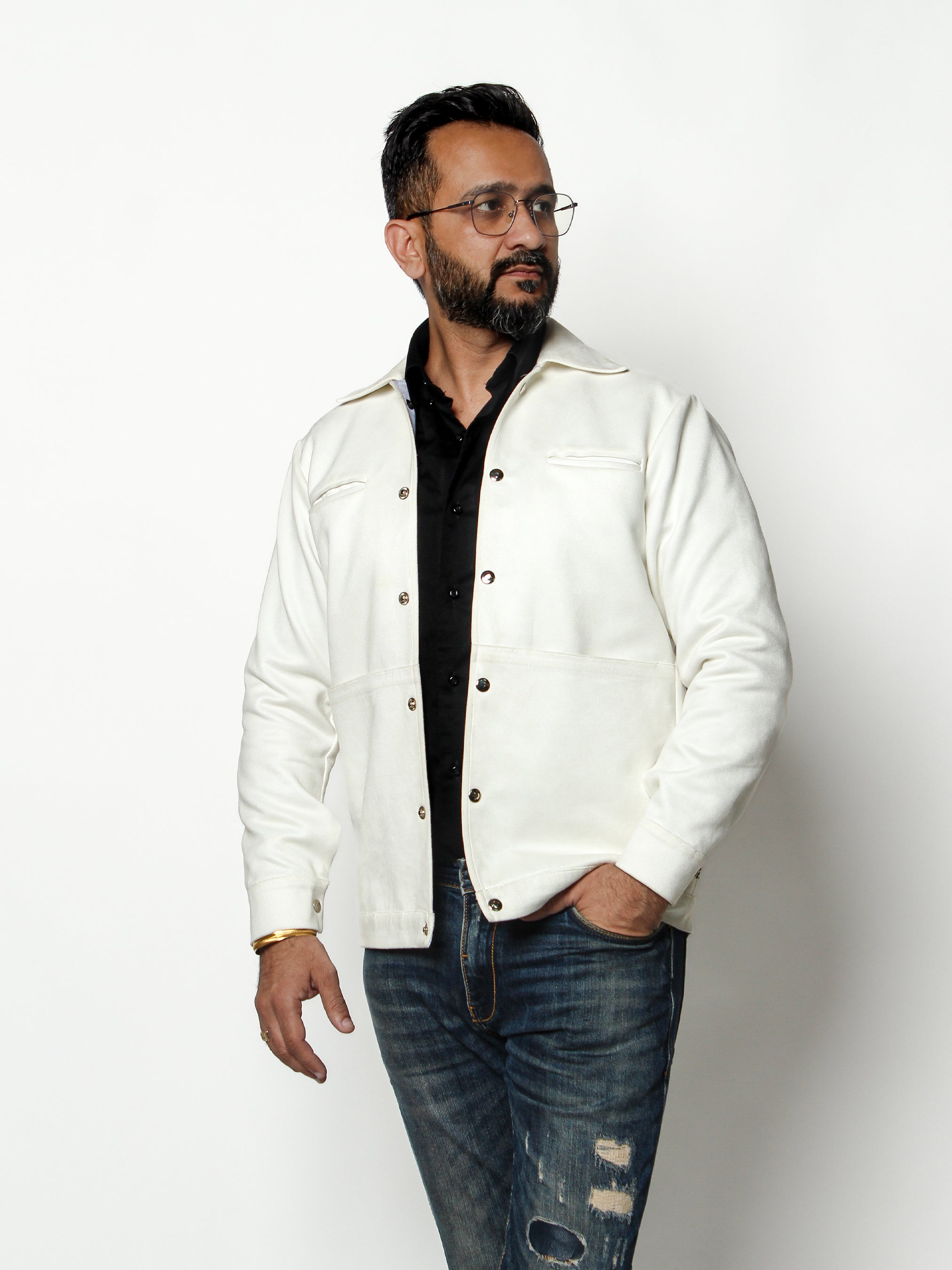 Owl Emblem Embroidered Jacket with Artisanal Detailing