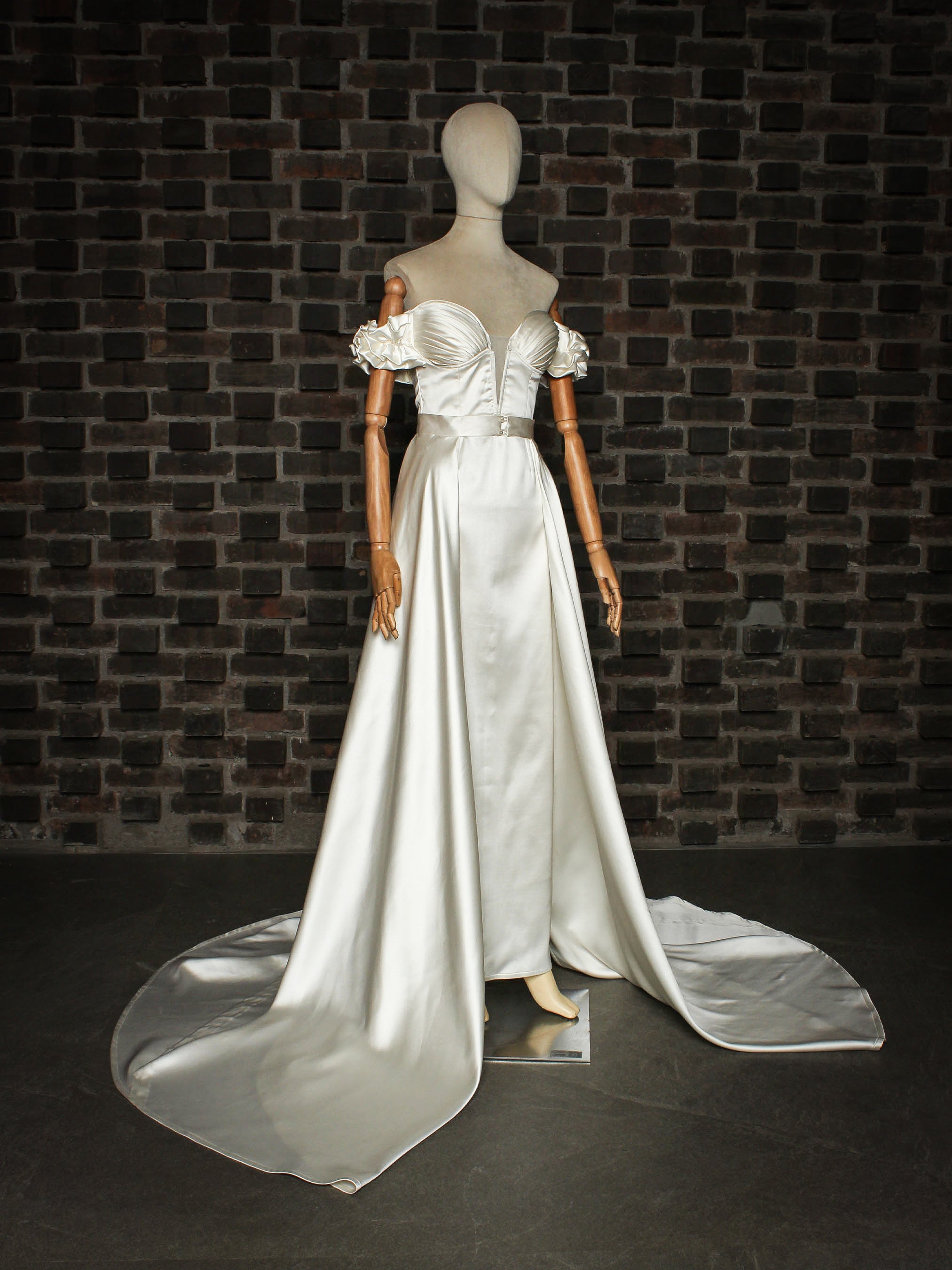 Off Shoulder Bridal Gown Addicted Bespoken