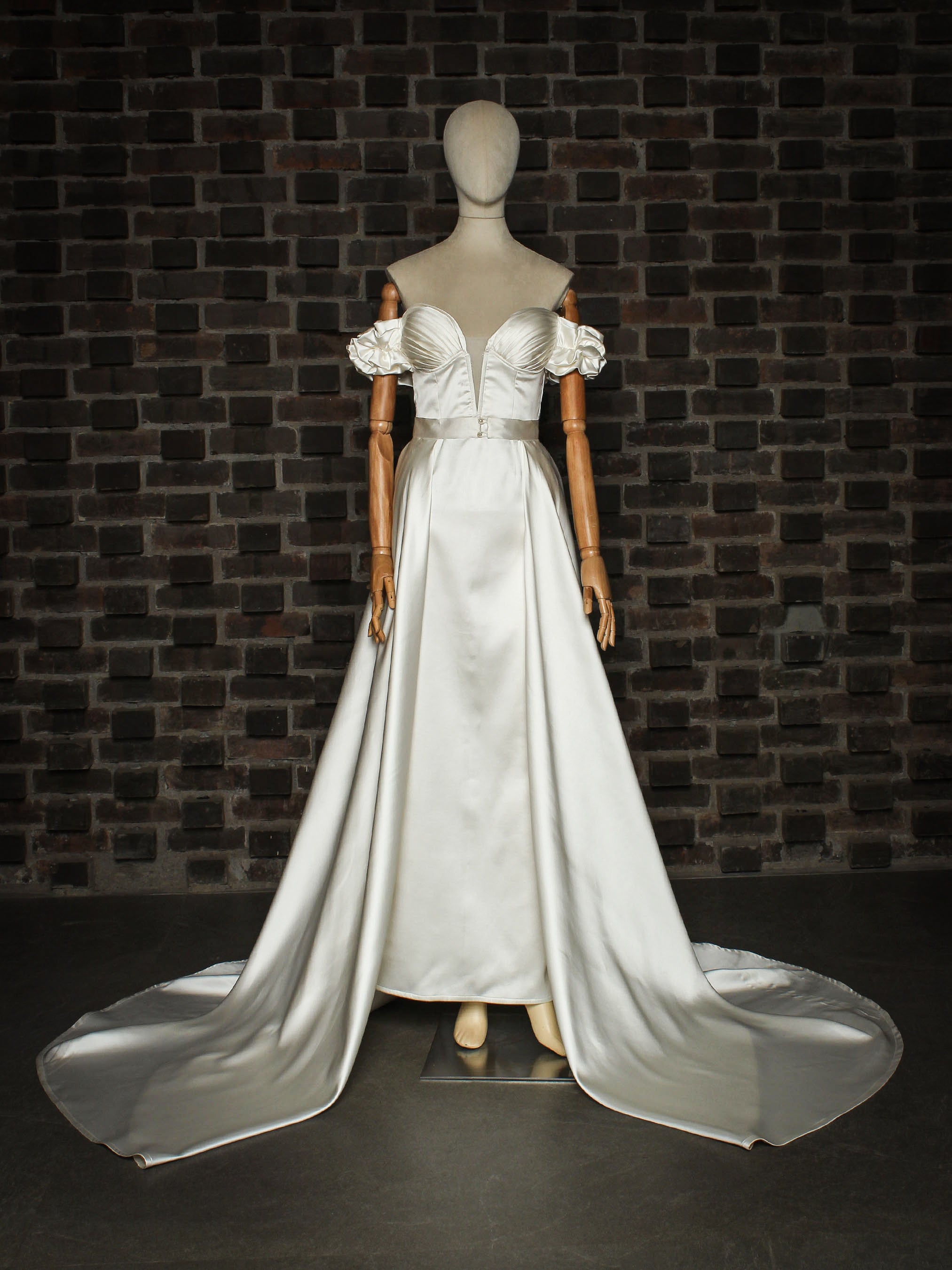 Off Shoulder Bridal Gown Addicted Bespoken