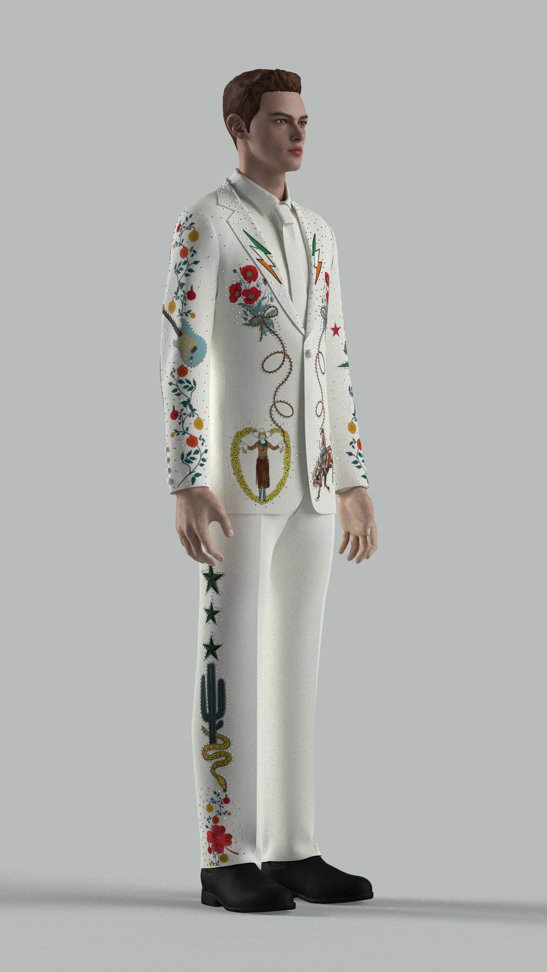 Custom Made Embroidered Suit for Patrick