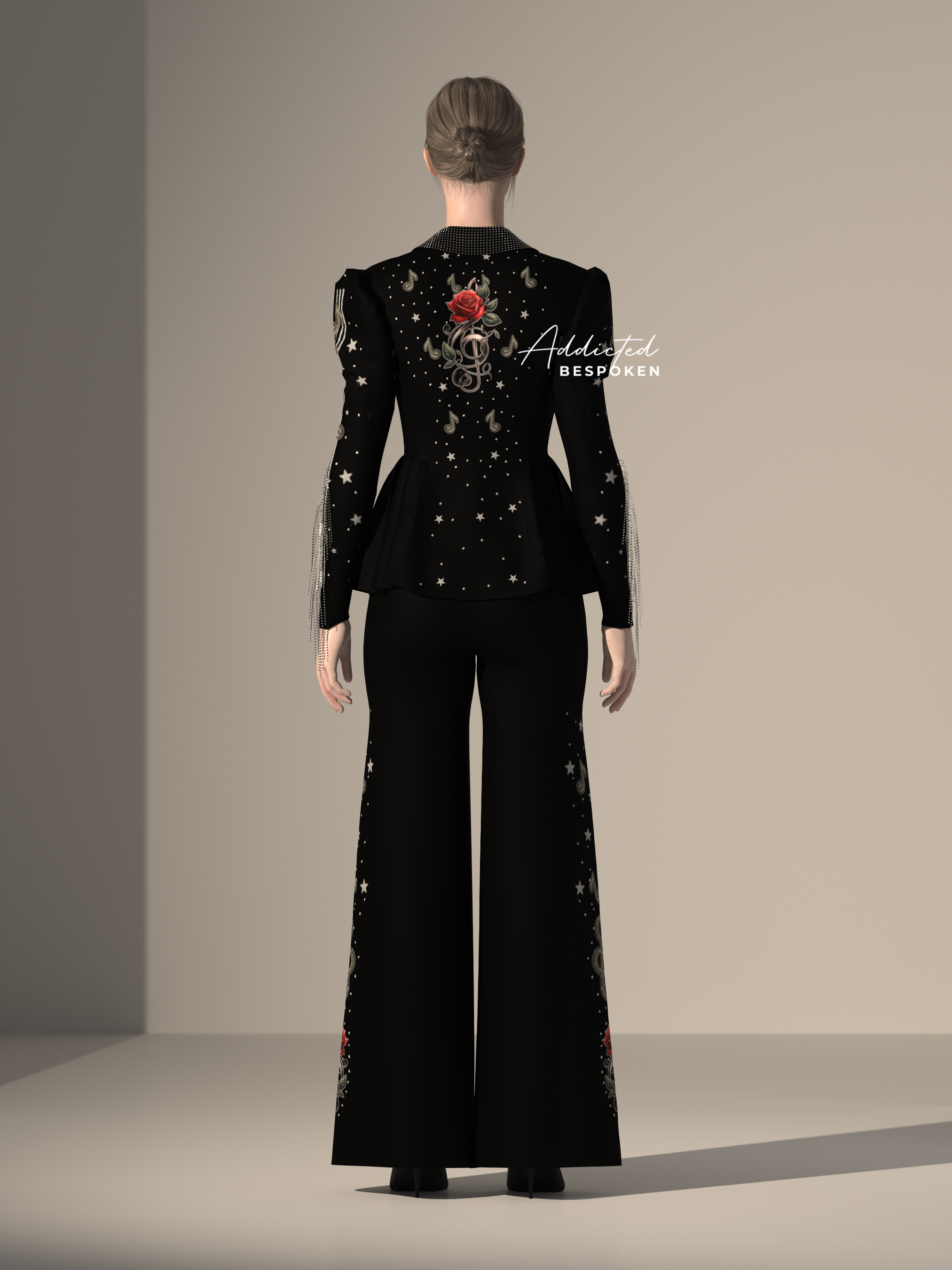 Celestial Melody Embroidered Suit