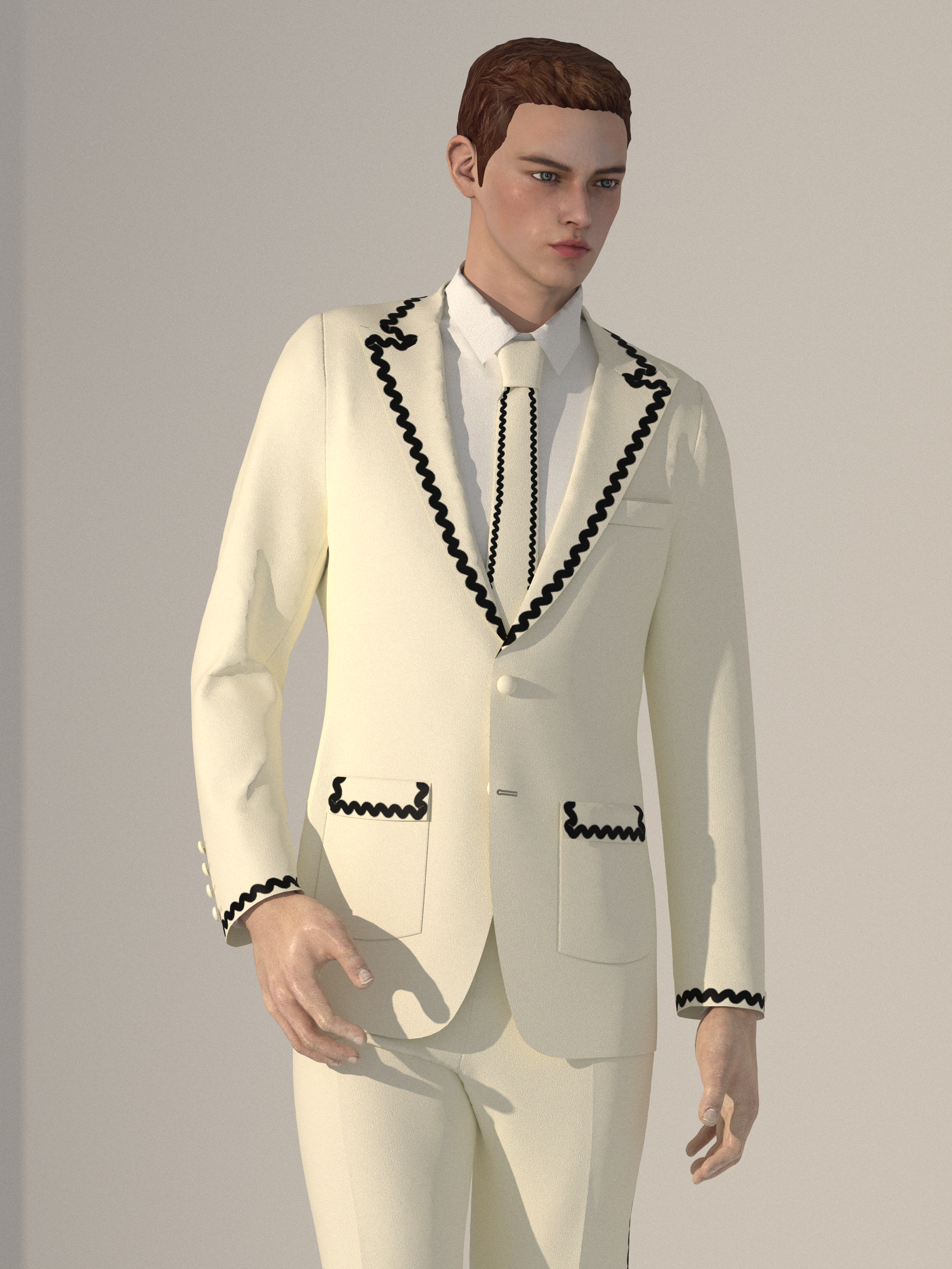 Classic Country Wedding Suit