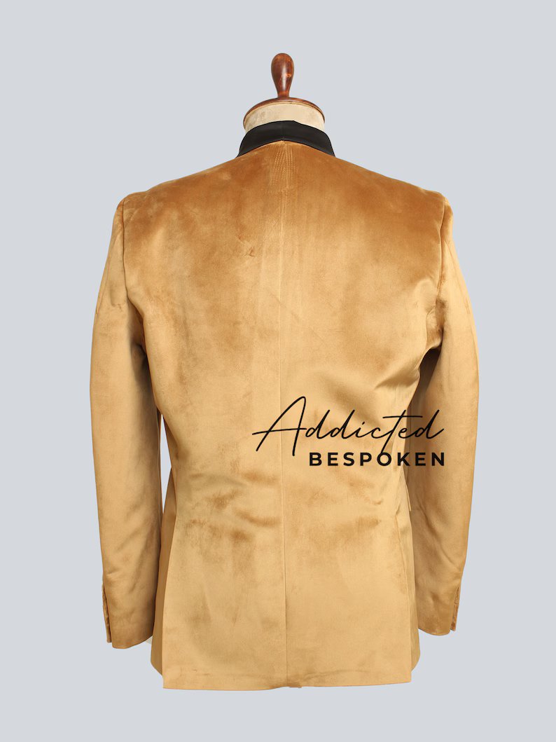 Golden Tuxedo Cocktail Blazer Addicted Bespoken