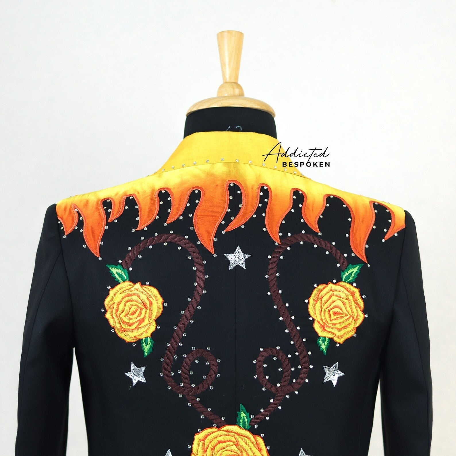 Bumblebee Flames Blossom Suit Addicted Bespoken