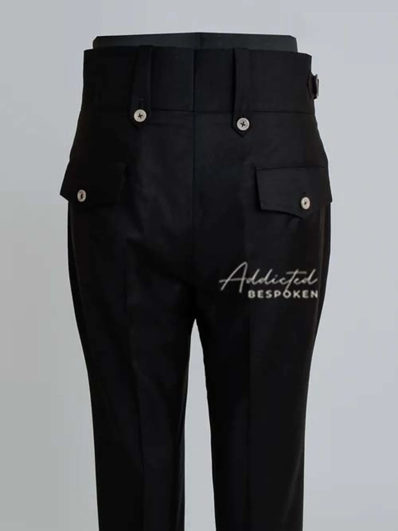 Buckled Hem Adjustable Trousers Addicted Bespoken