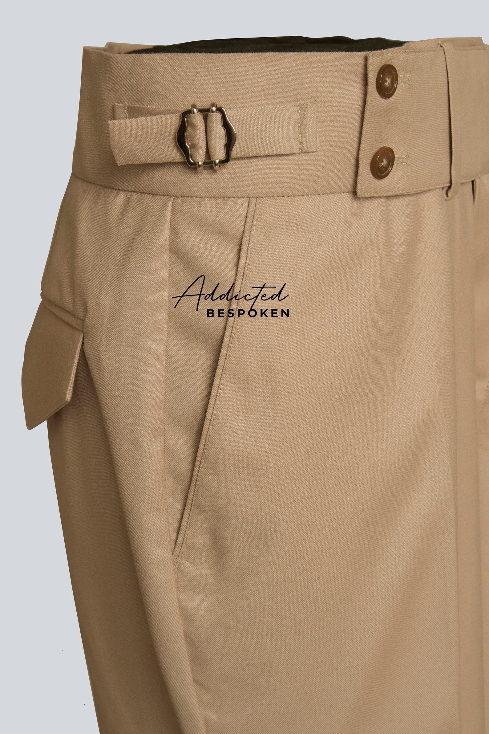 Safari Inspired Belt Suit Addicted Bespoken