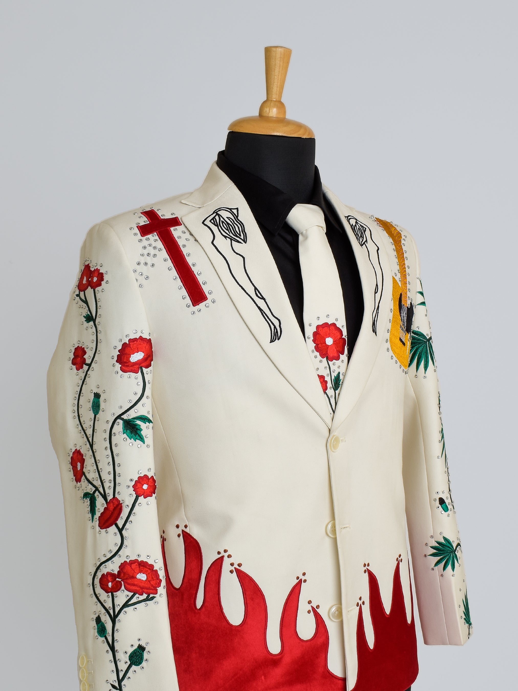 Custom Embroidered Western Suit