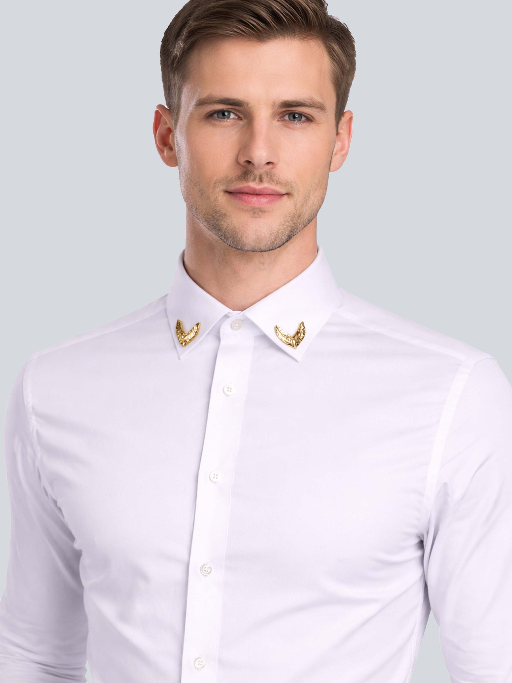 White Shirt with Collar Corner Addicted Bespoken