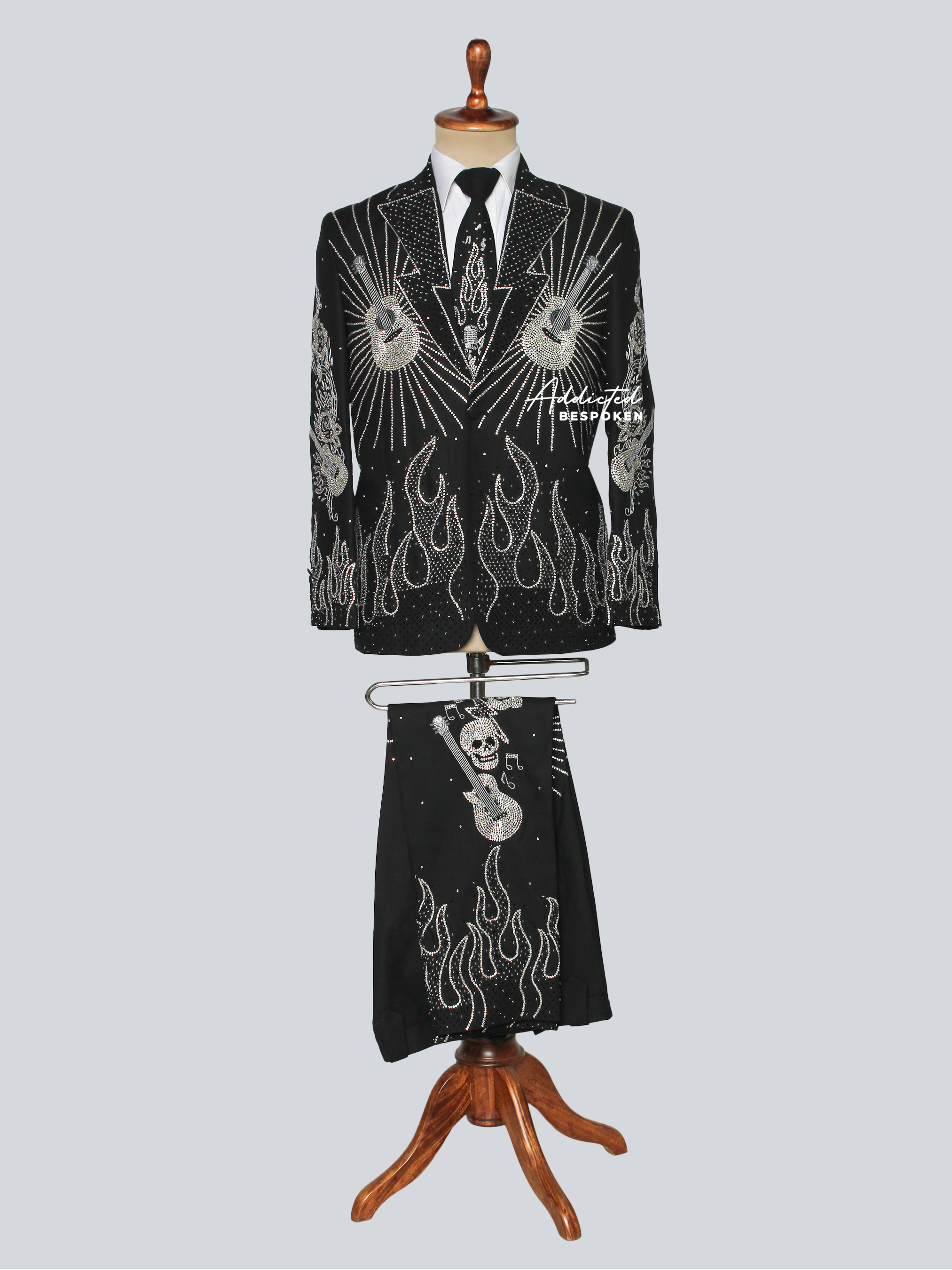 Rockstar Rhinestone Western Suit Addicted Bespoken