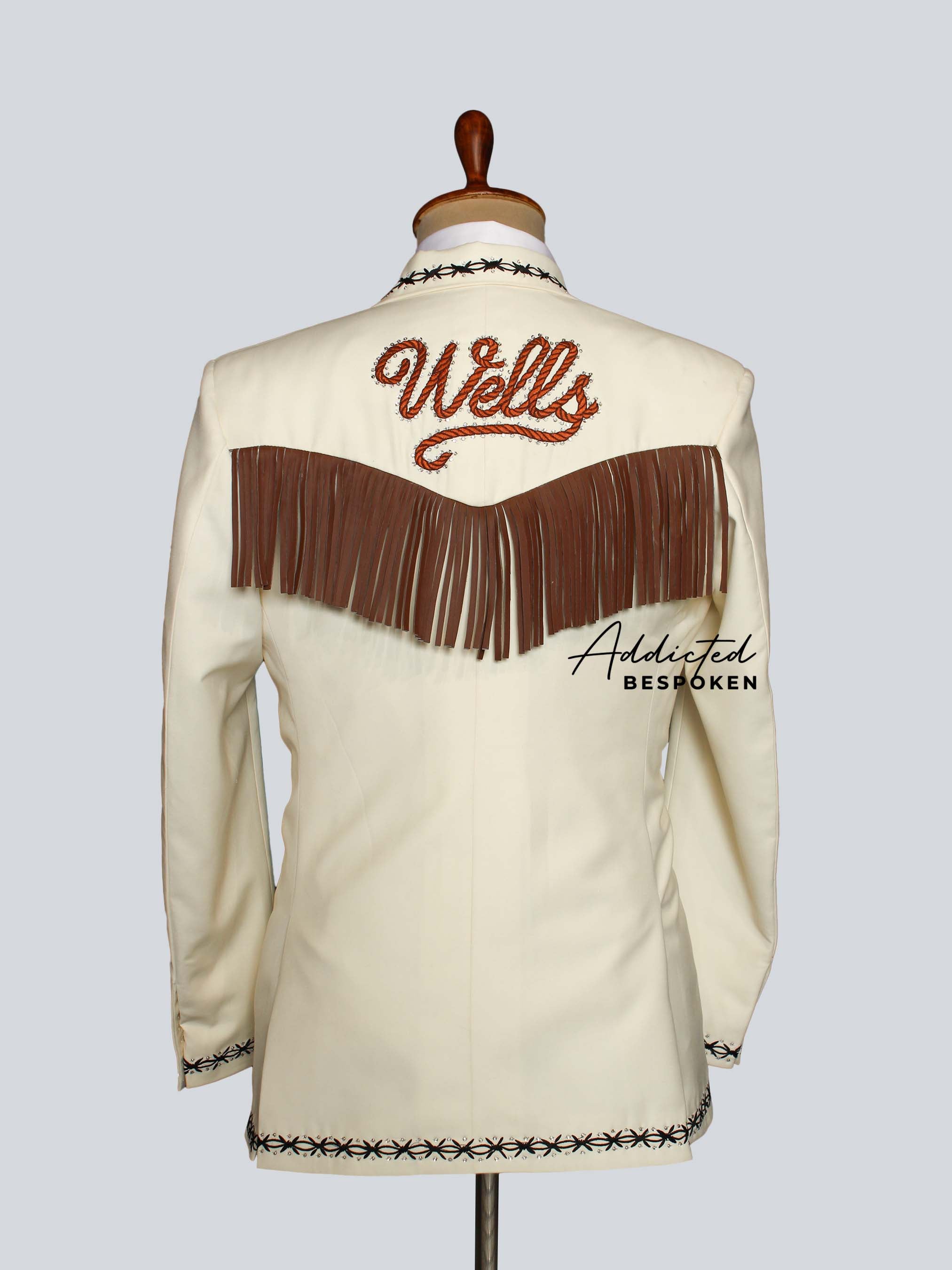 Western Embroidered Cowboy Suit with Boots Addicted Bespoken