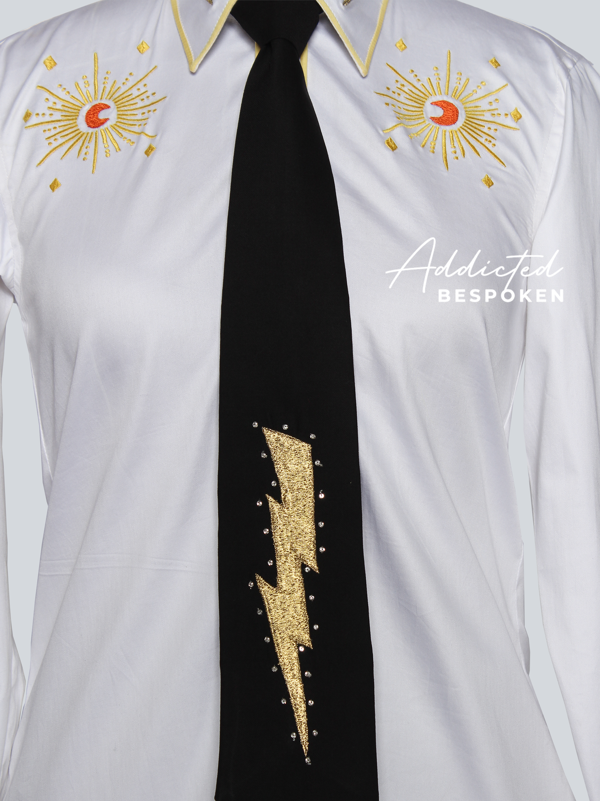 Sacred Heart Embroidered Suit Addicted Bespoken