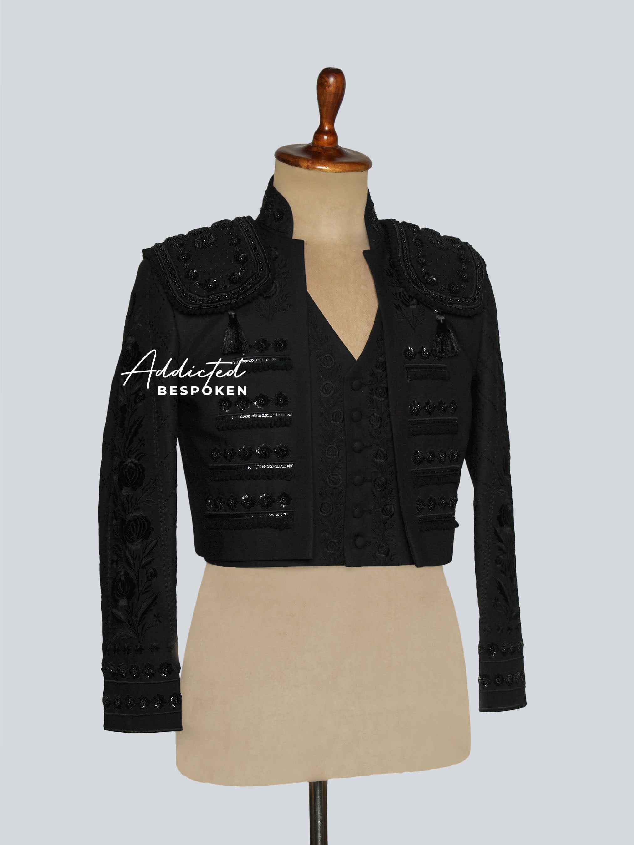 Black Embroidered Matador Costume Addicted Bespoken