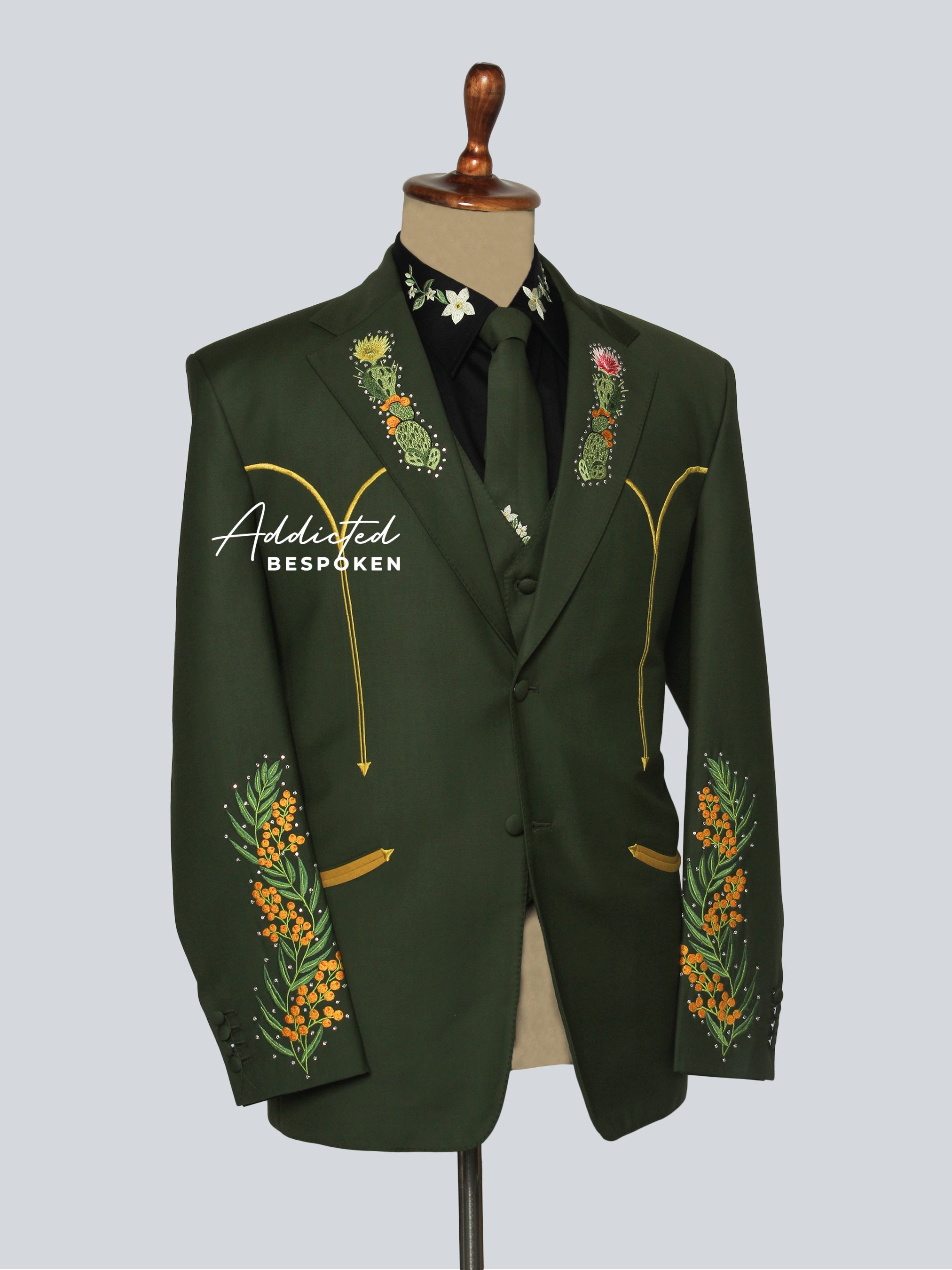 Nature Bloom Western Suit Addicted Bespoken