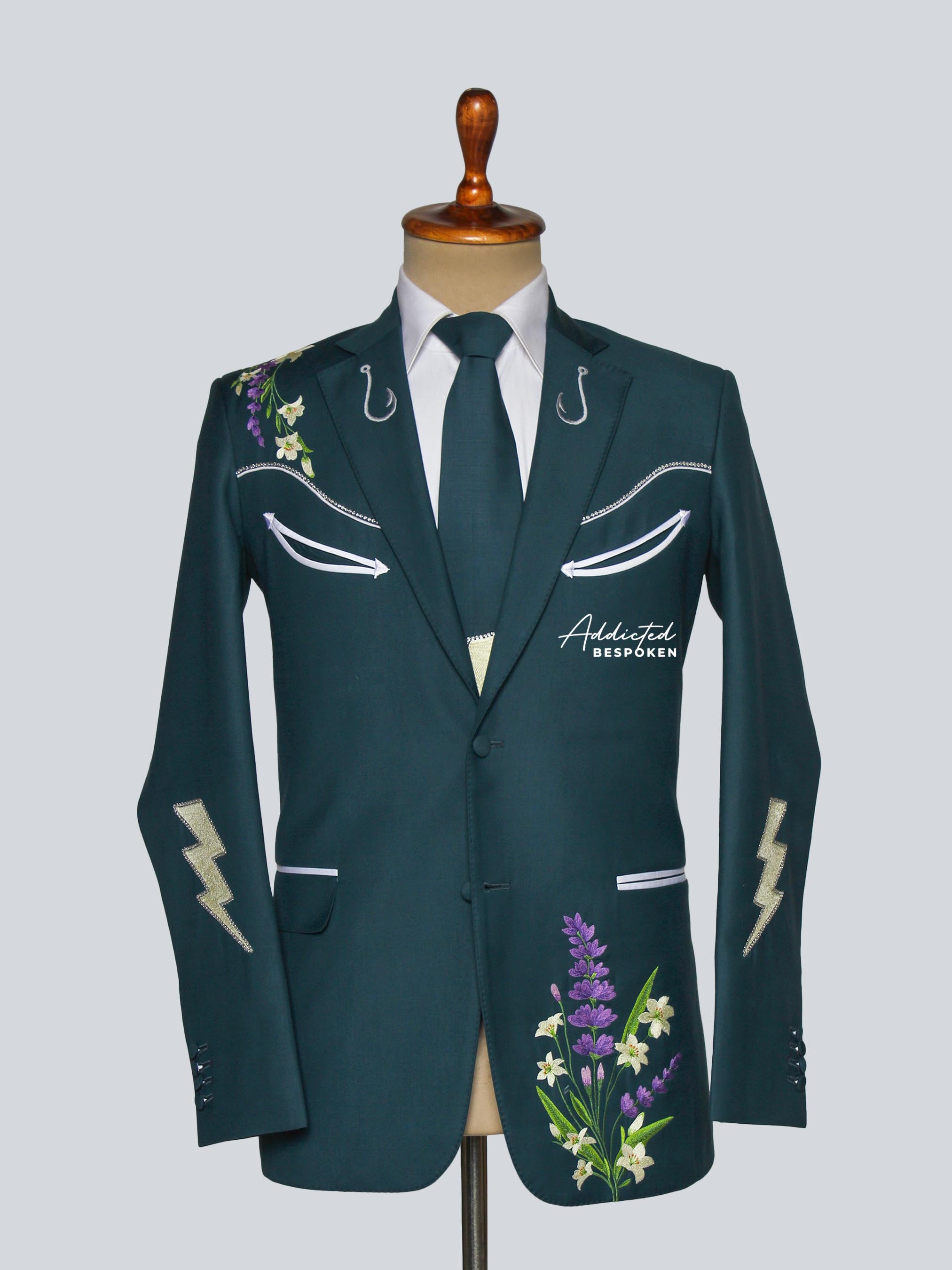 Luxury Floral Embroidered Outfit Addicted Bespoken