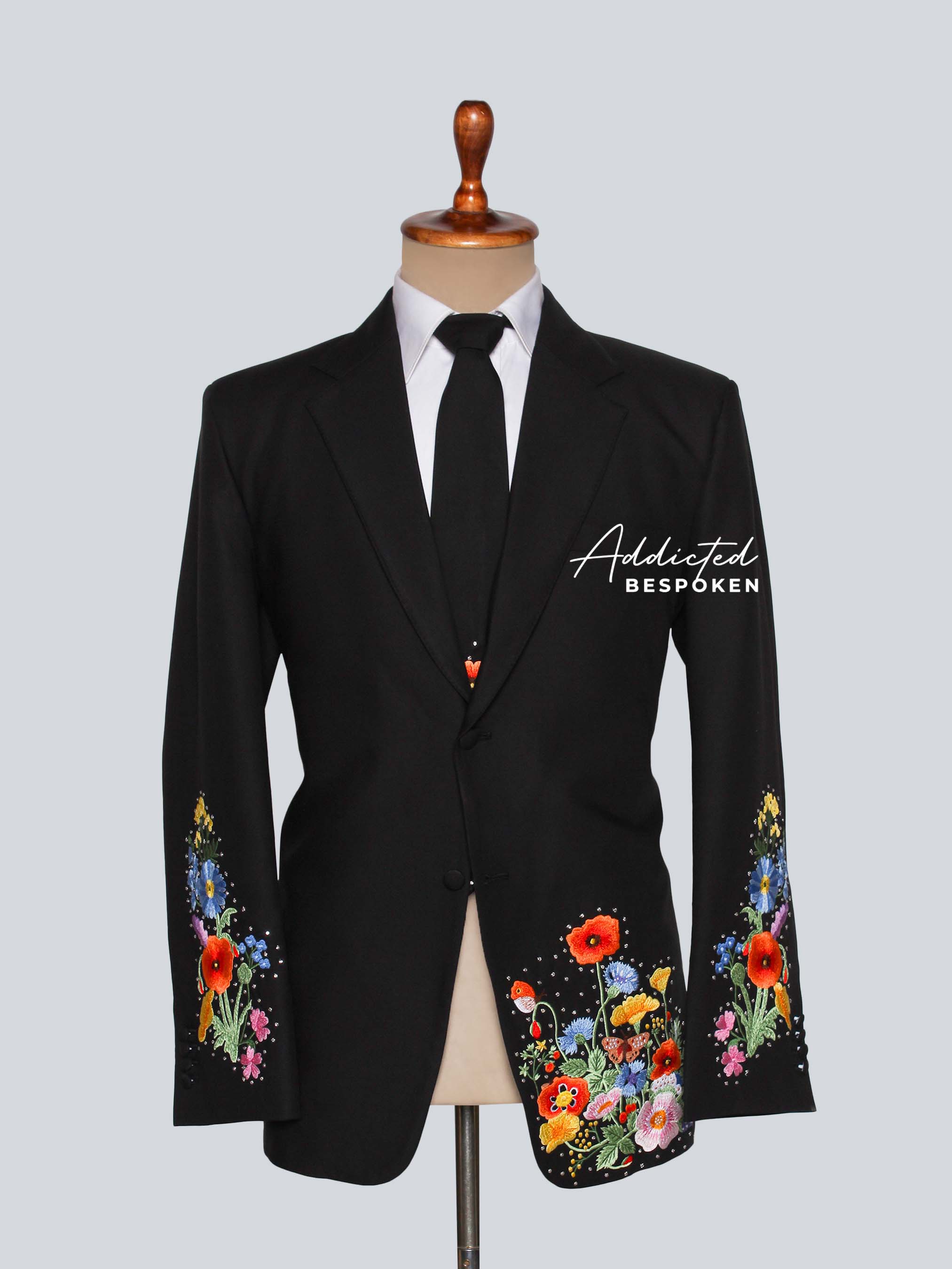 Wildflower Embroidered Blazer Addicted Bespoken