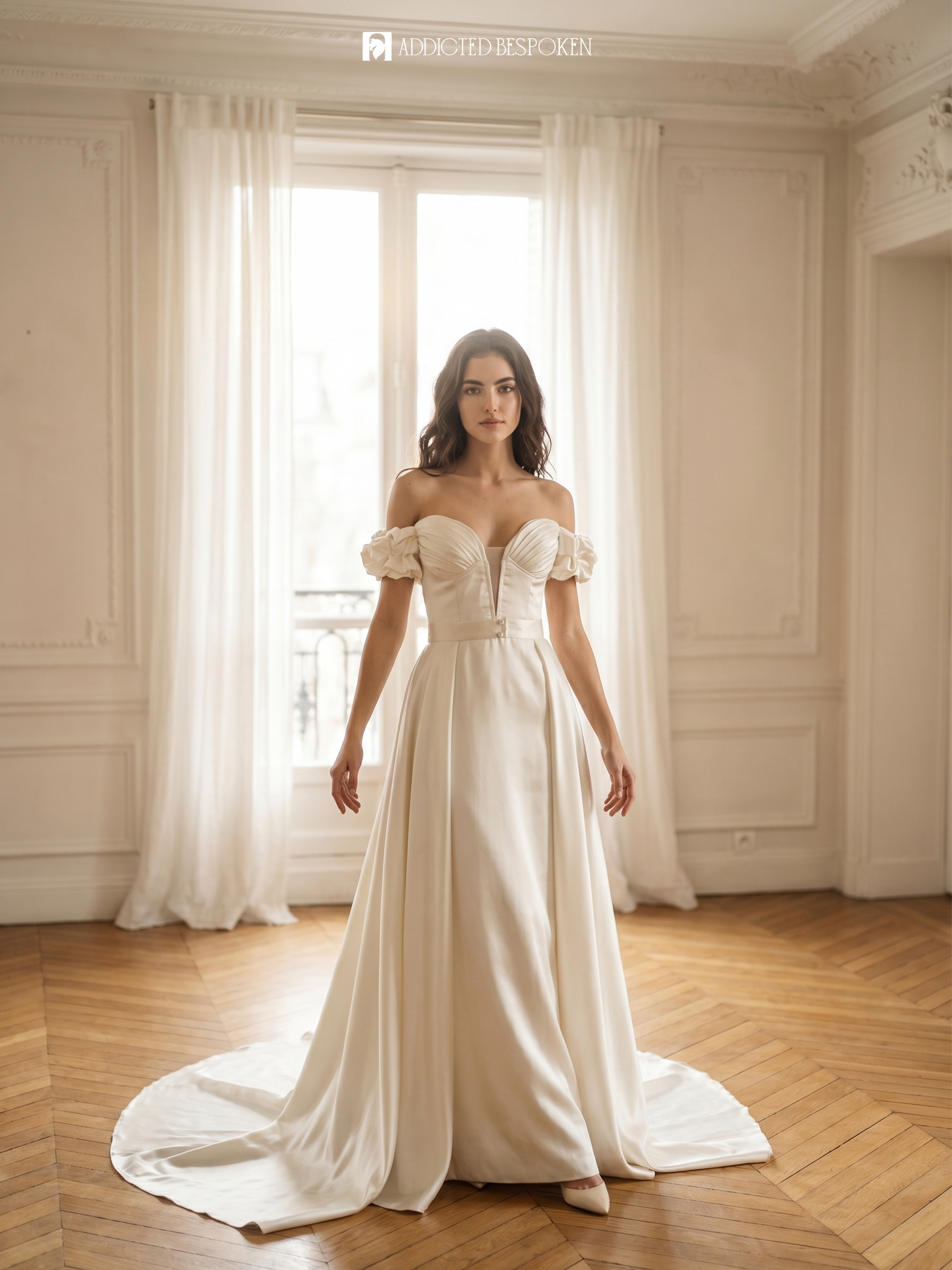 Off Shoulder Bridal Gown Addicted Bespoken