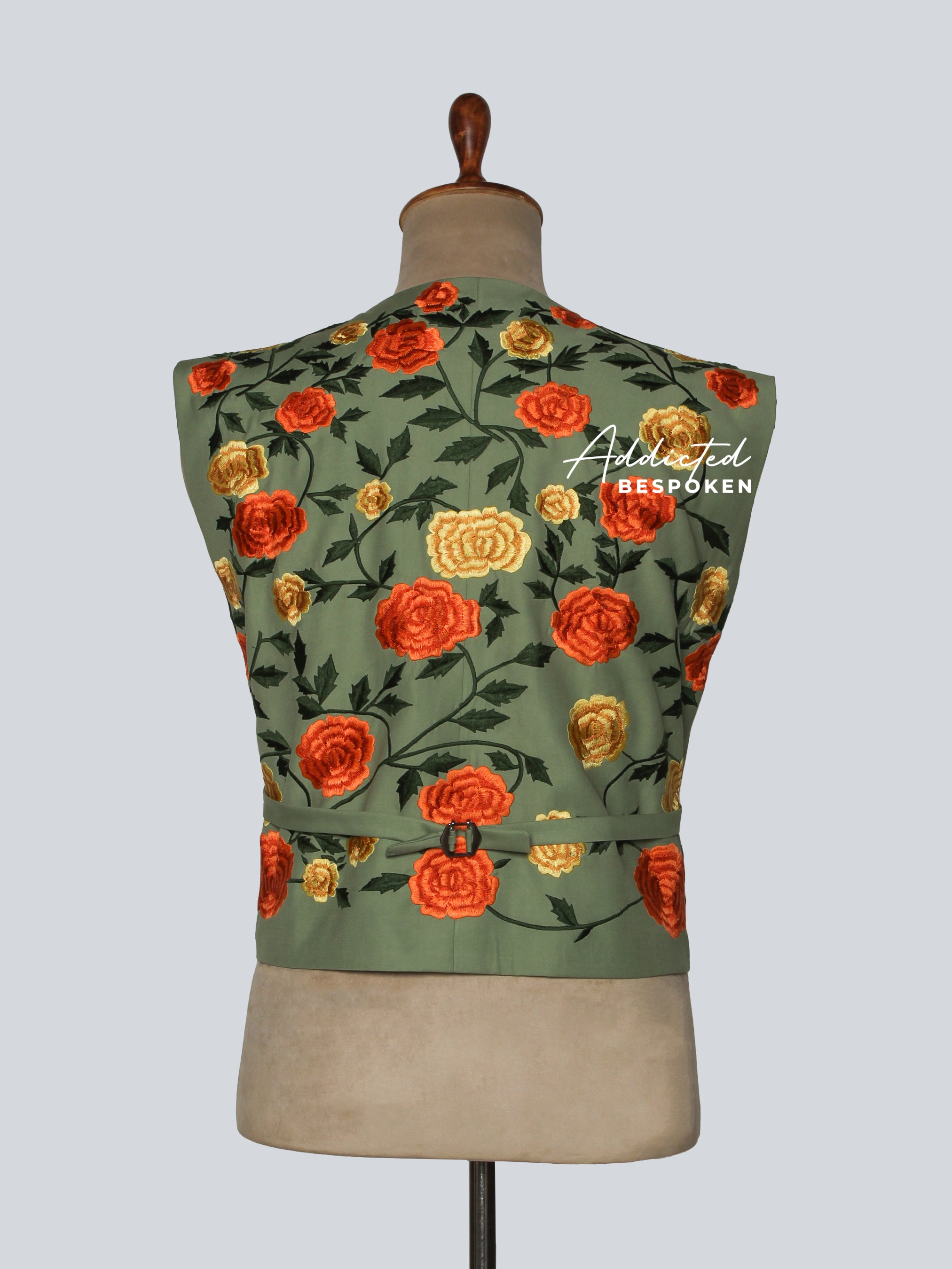 Western Floral Embroidered Vest Addicted Bespoken
