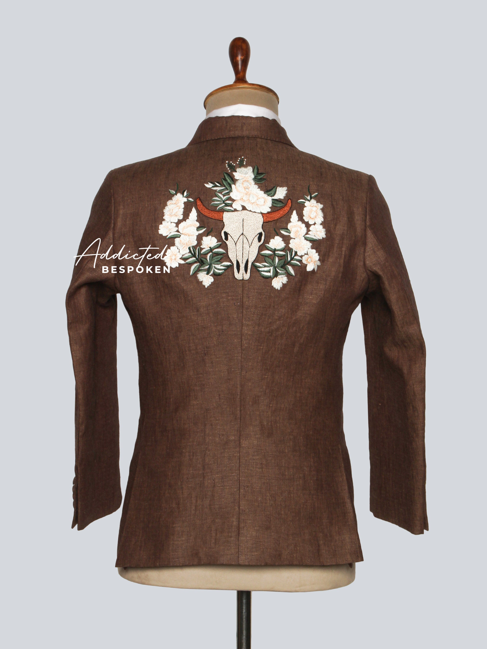 Floral Embroidered Groom Suit