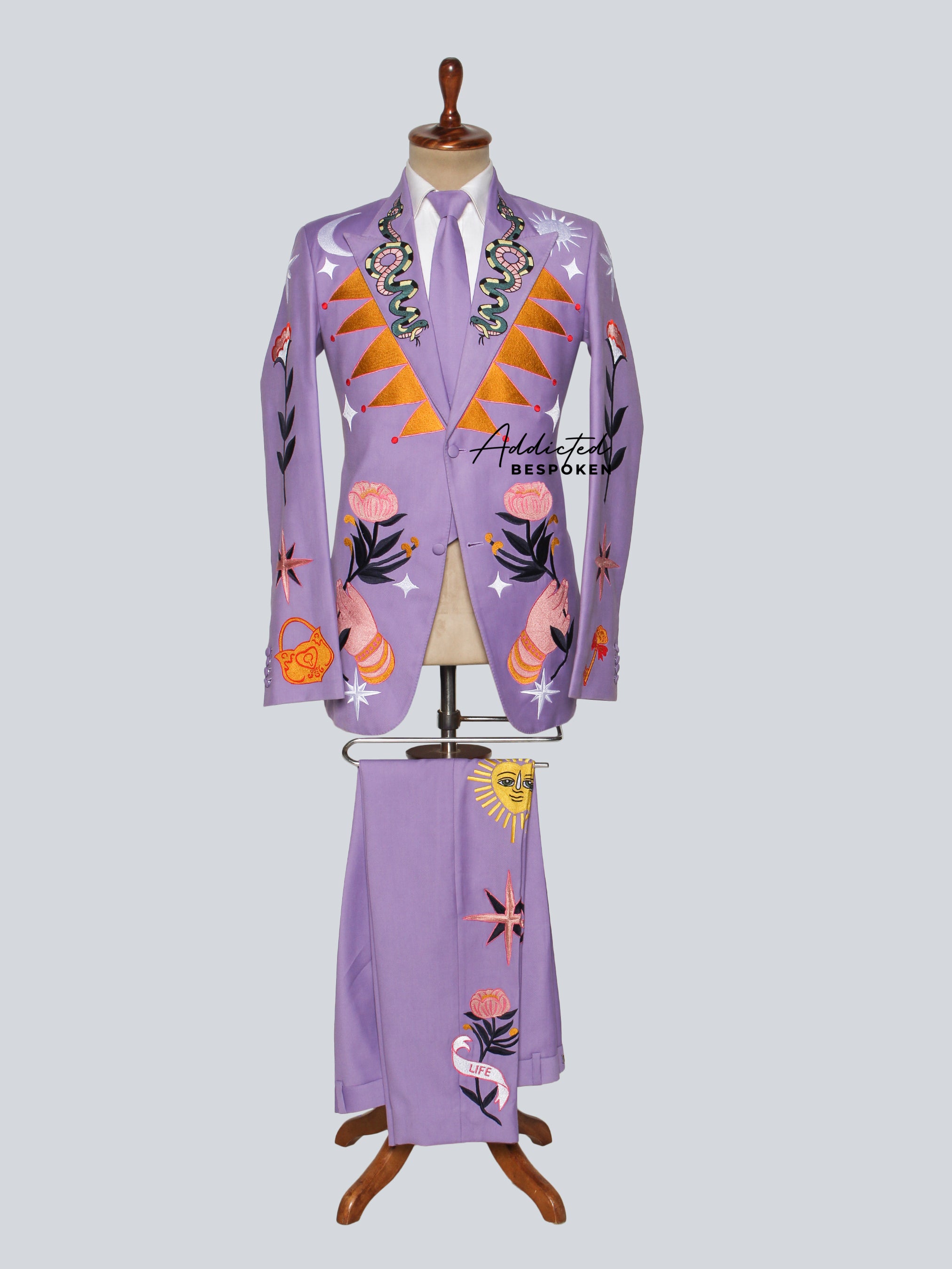 Tarot Embroidered Bespoke Suit