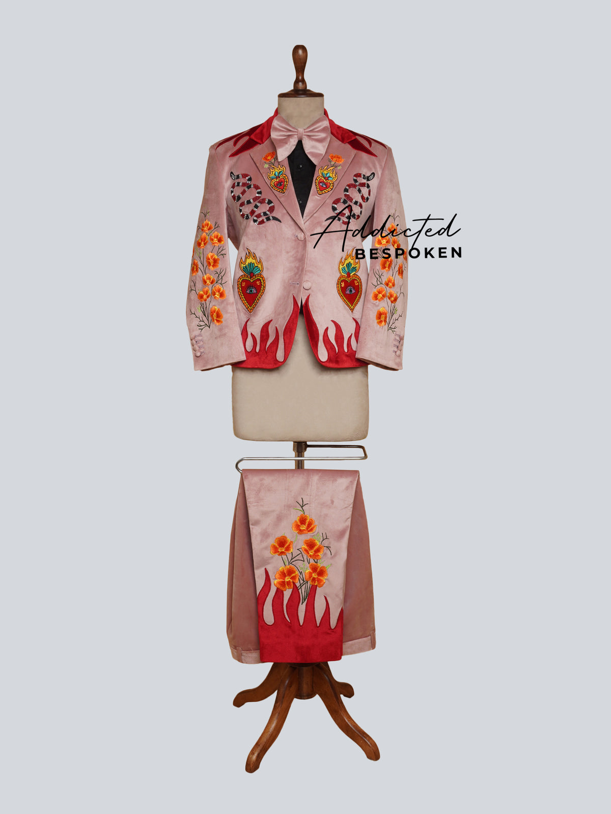 Floral Pink Suit For Men