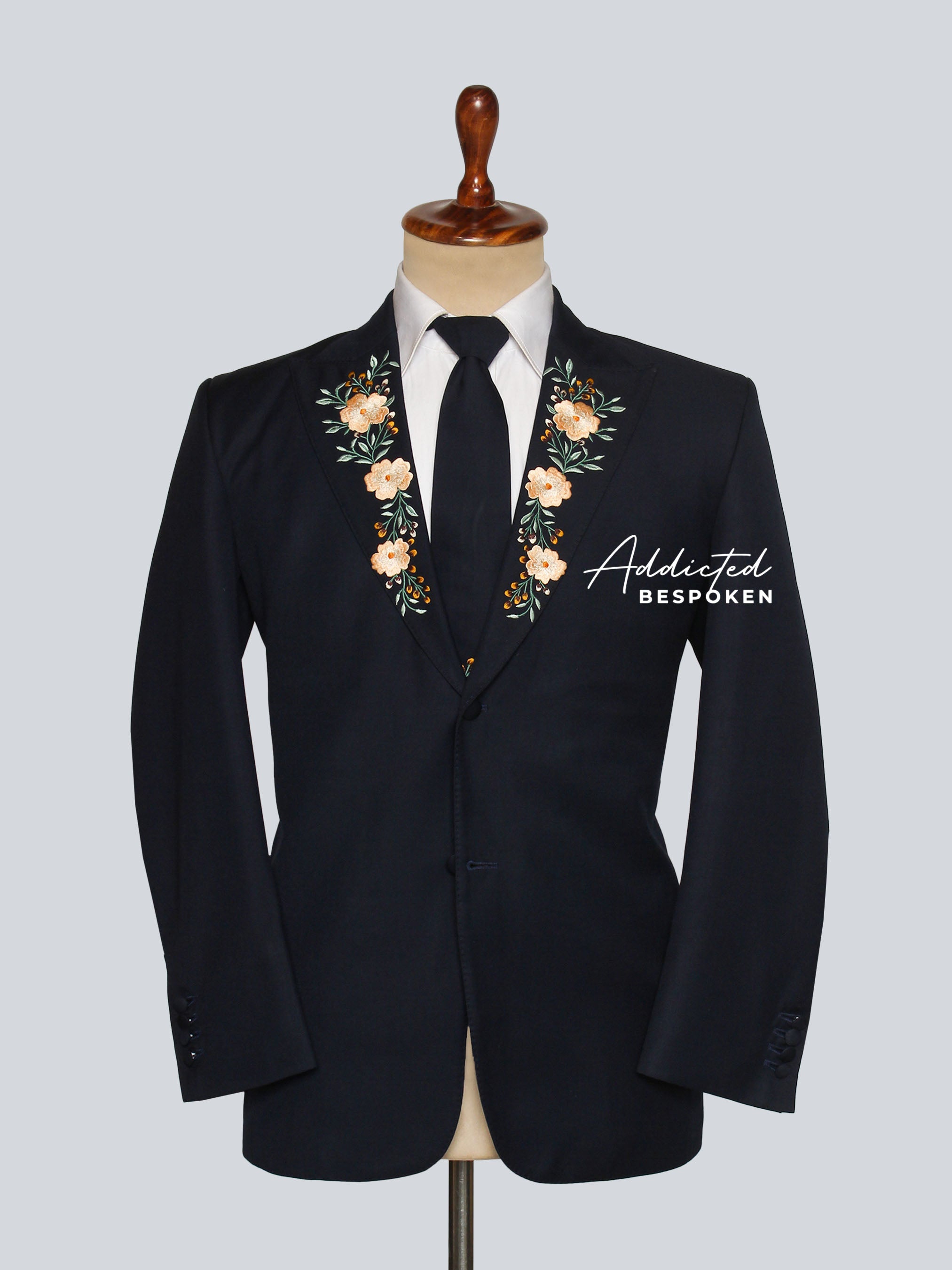 Bespoke Floral Groom Suit