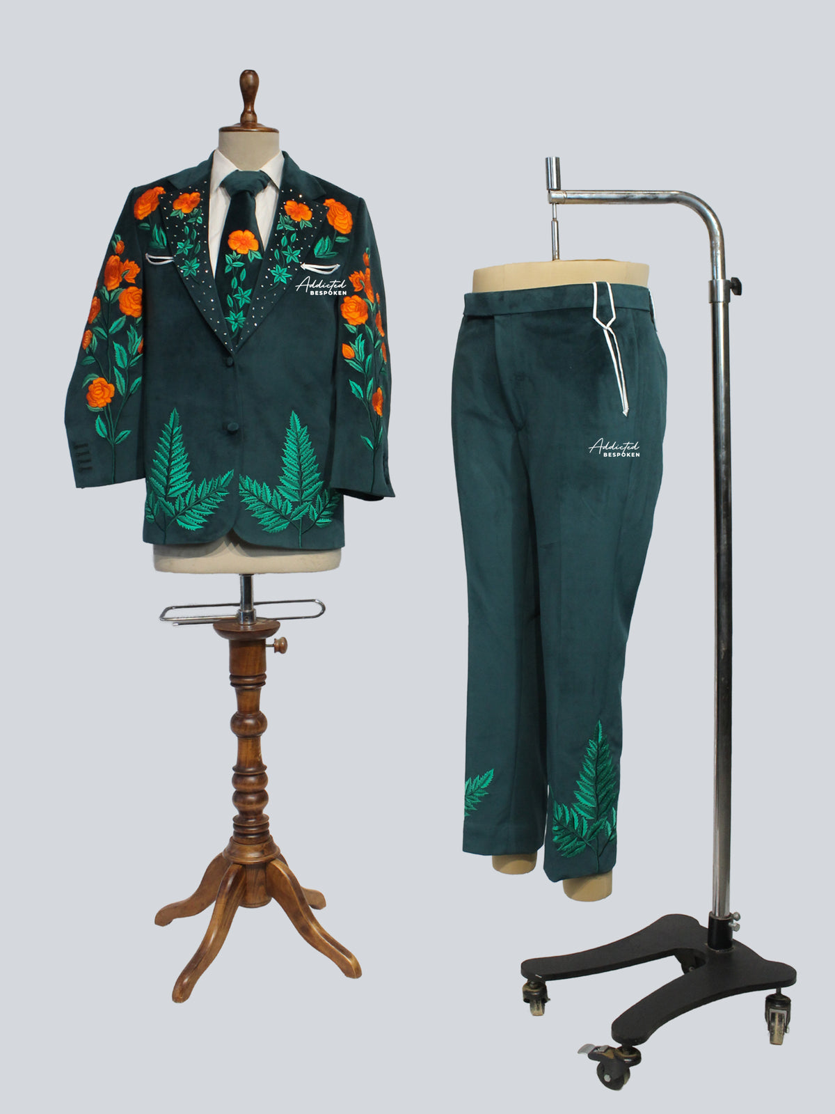 Green Wedding Suit for Men Addicted Bespoken