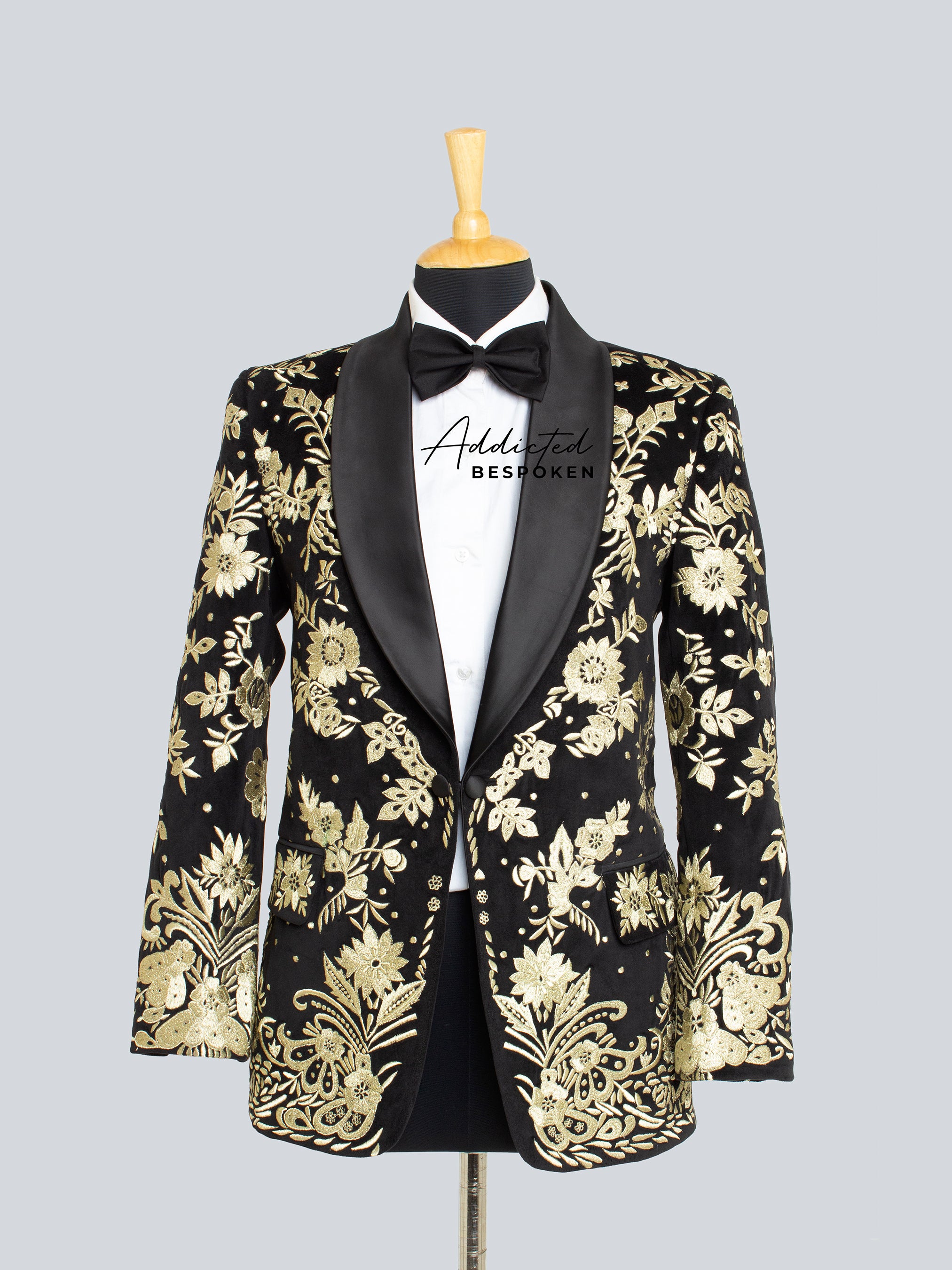 Golden Regal Wedding Suit