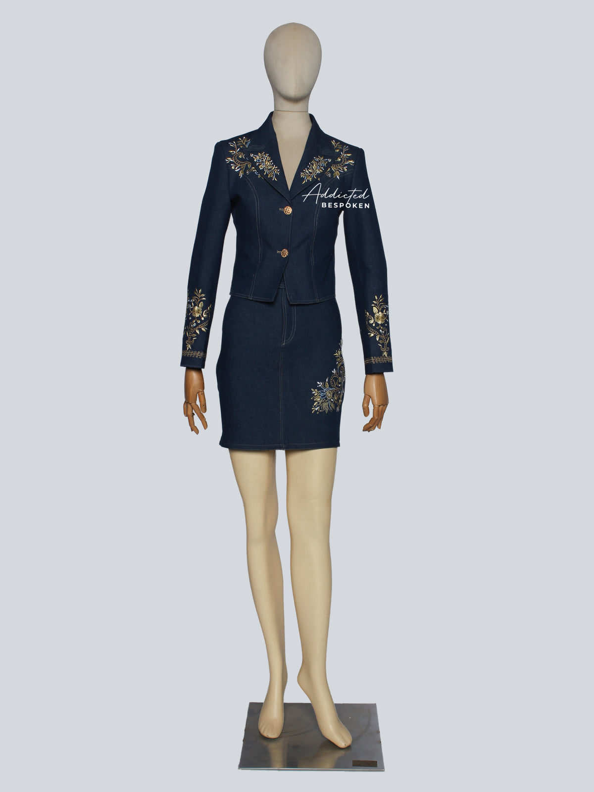 Denim jacket and skirt set Addicted Bespoken
