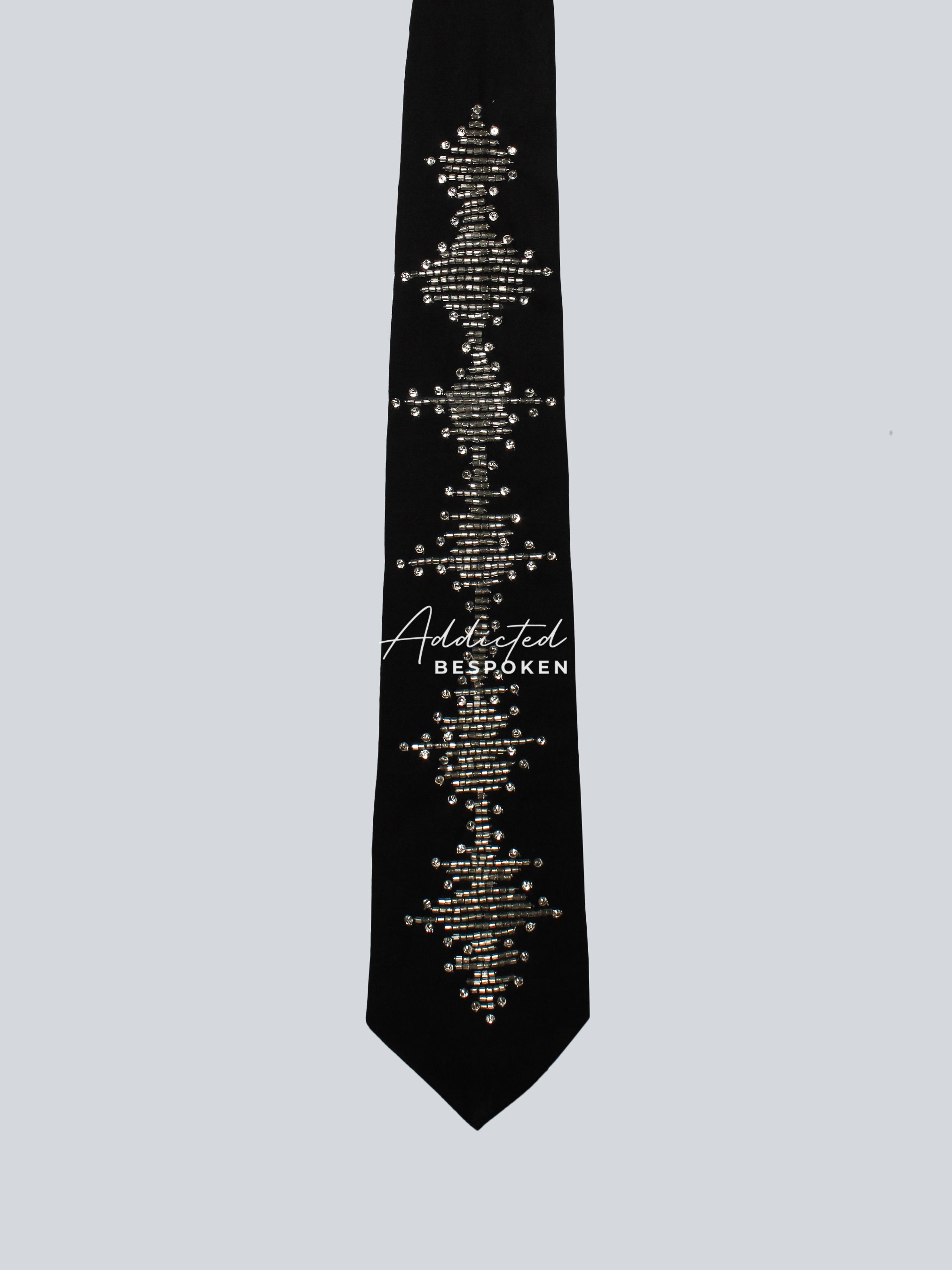 Symphony of Style Rhinestone-Embellished Musical Motif Suit