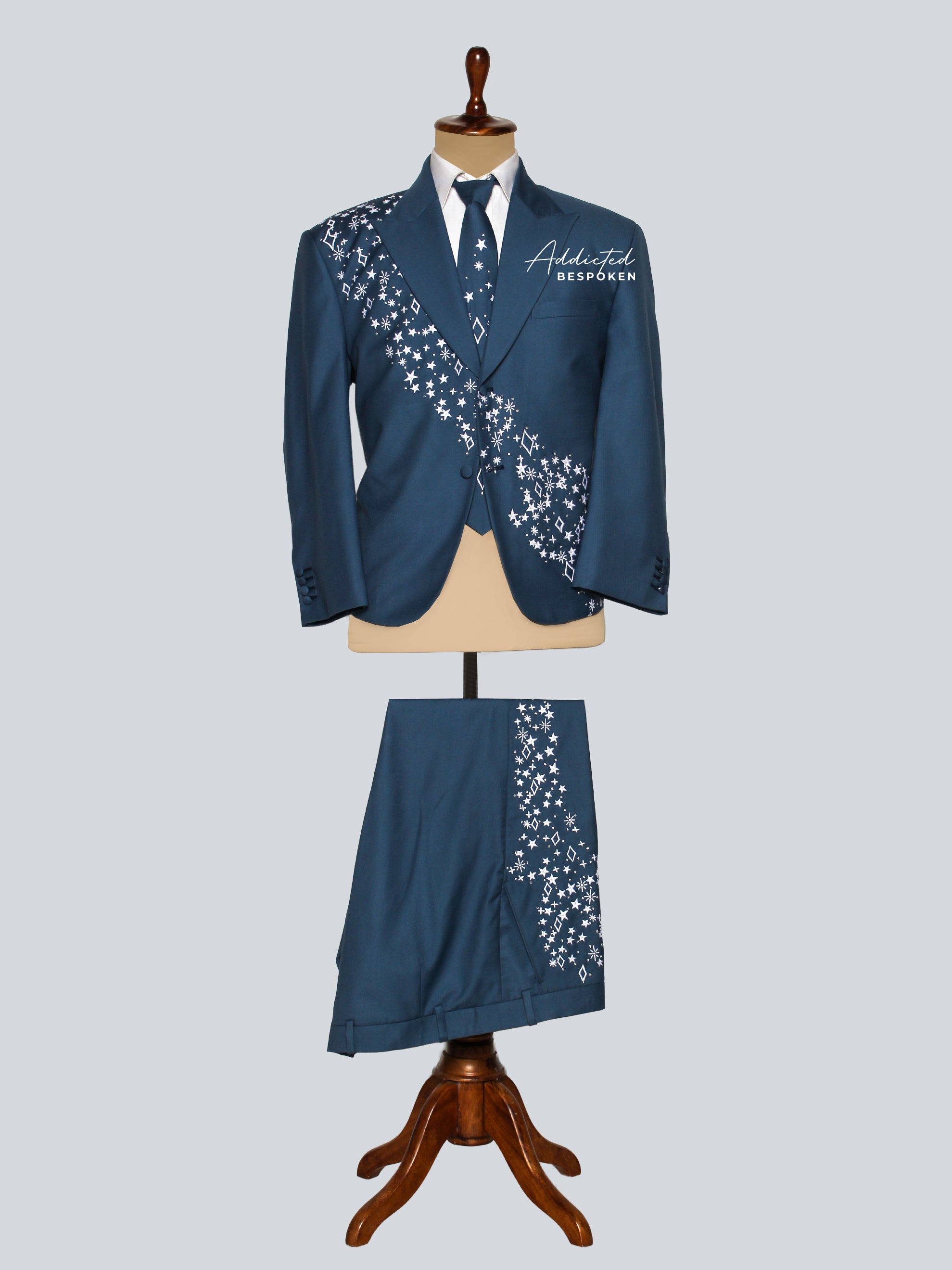 Custom Designed Embroidered Blazer for Men