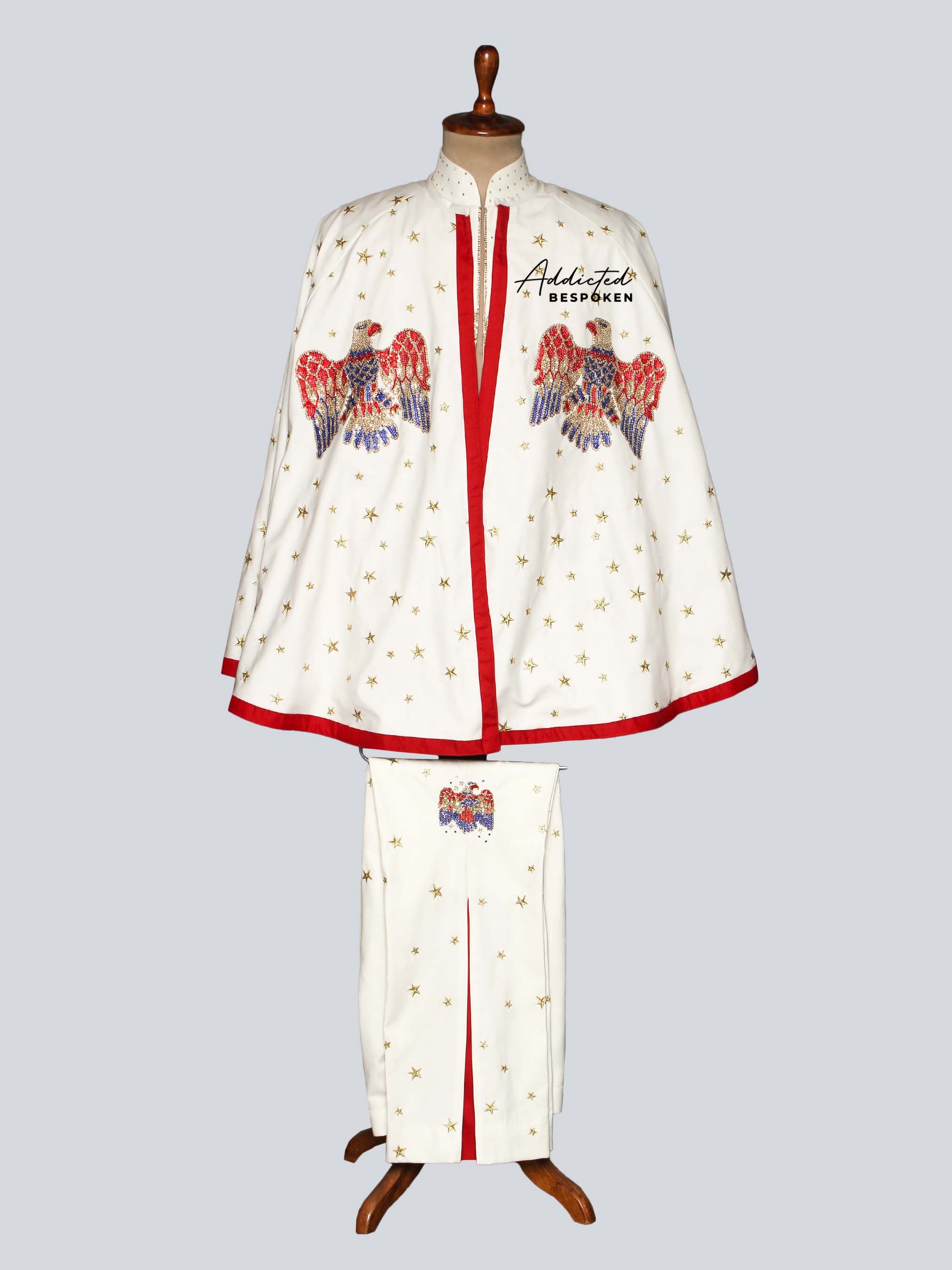 Eagle Crystal Cape Suit Addicted Bespoken