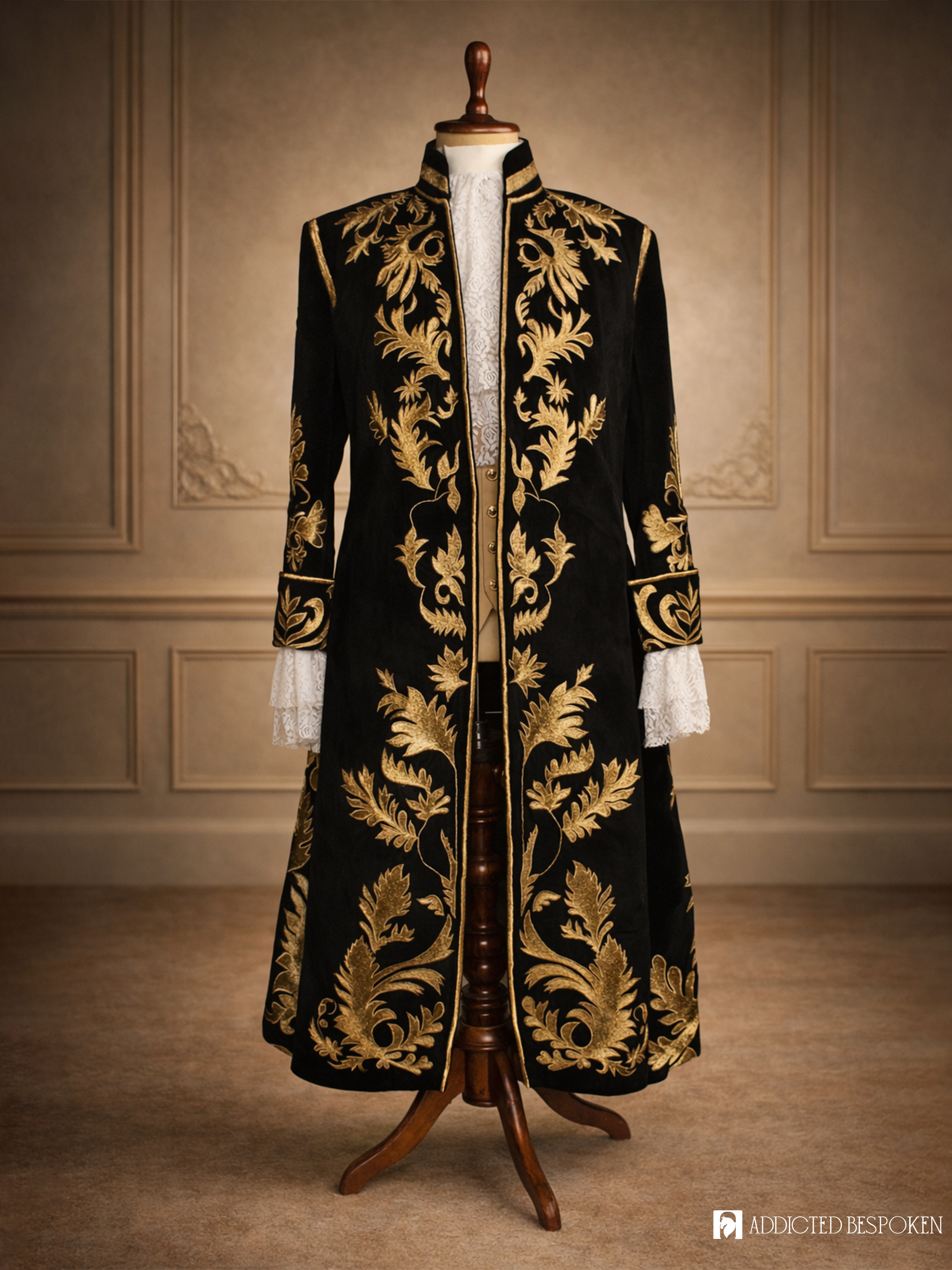 Regal Rococo Embroidered Suit Addicted Bespoken