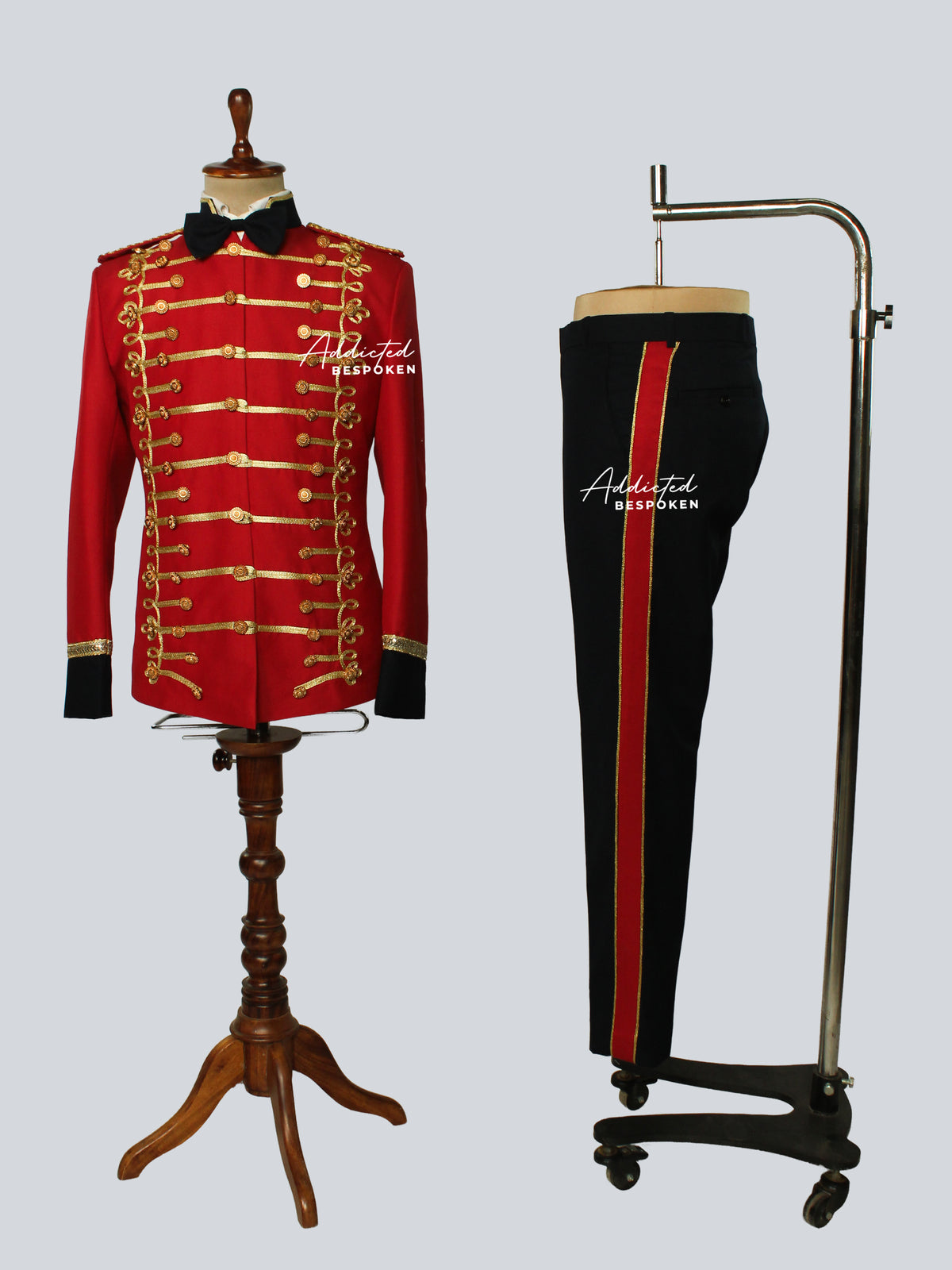 Gold Braided Military Stage Costume Addicted Bespoken