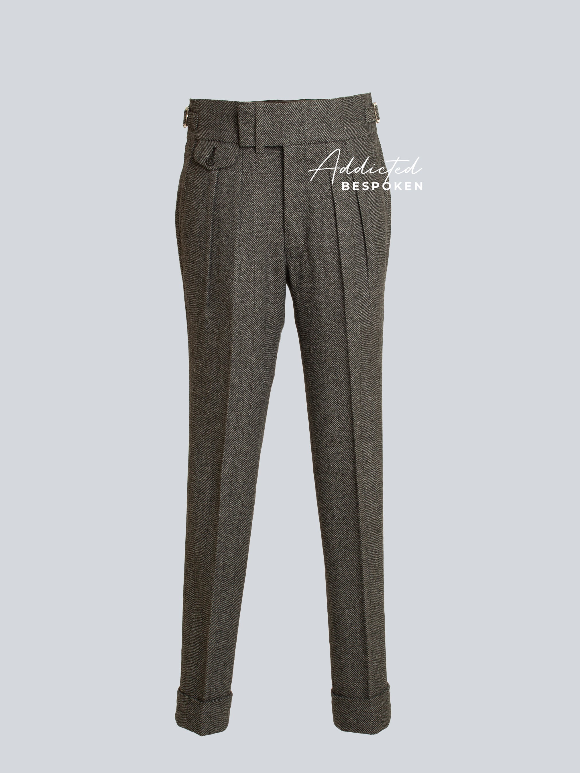 Herringbone Grey Trouser