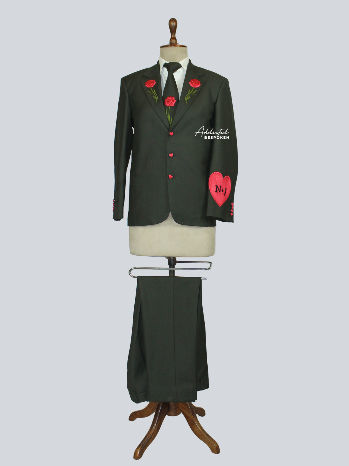 Men’s Black Rose Suit Addicted Bespoken