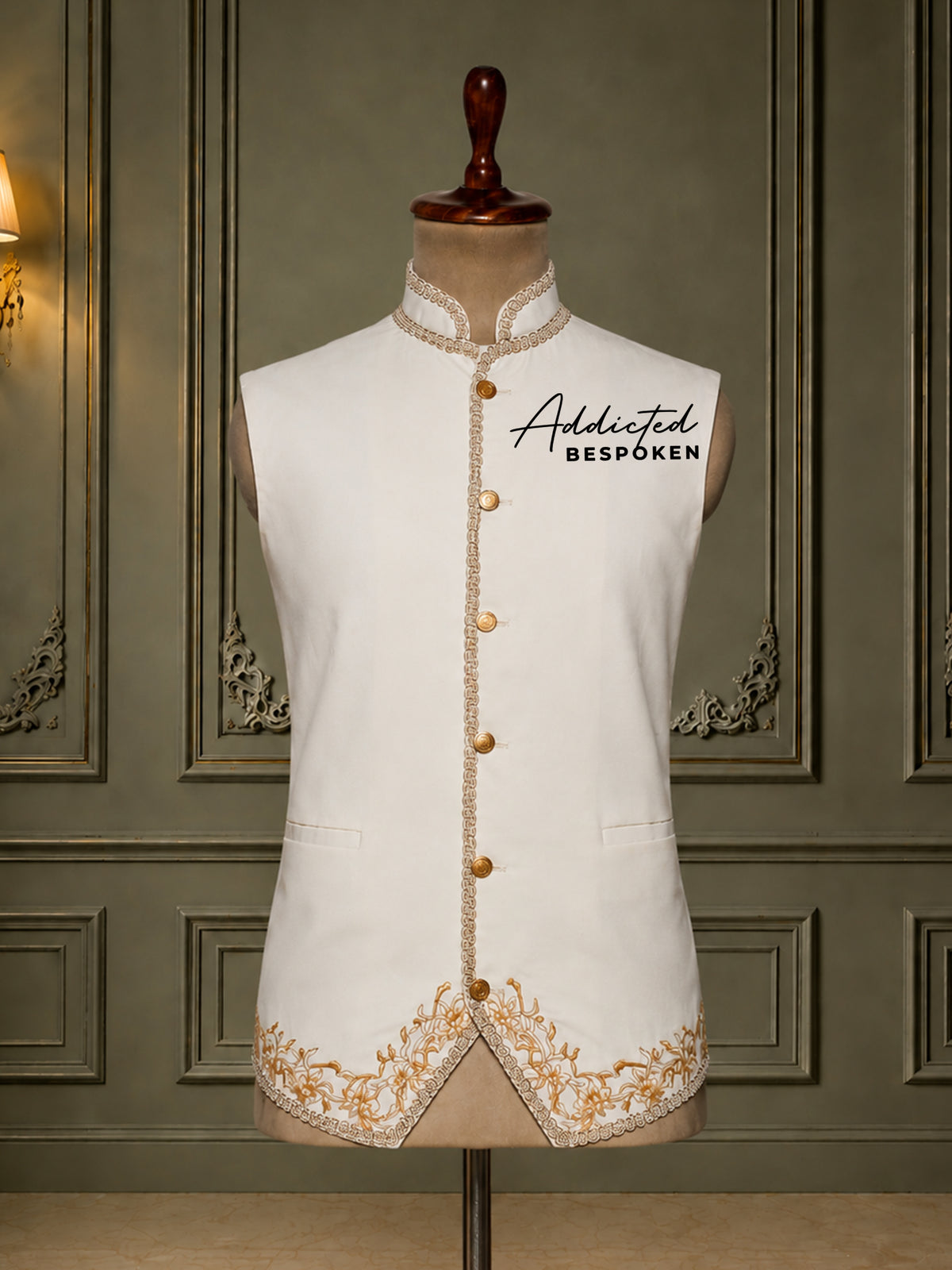 Rococo Bespoke Groom Vest.
