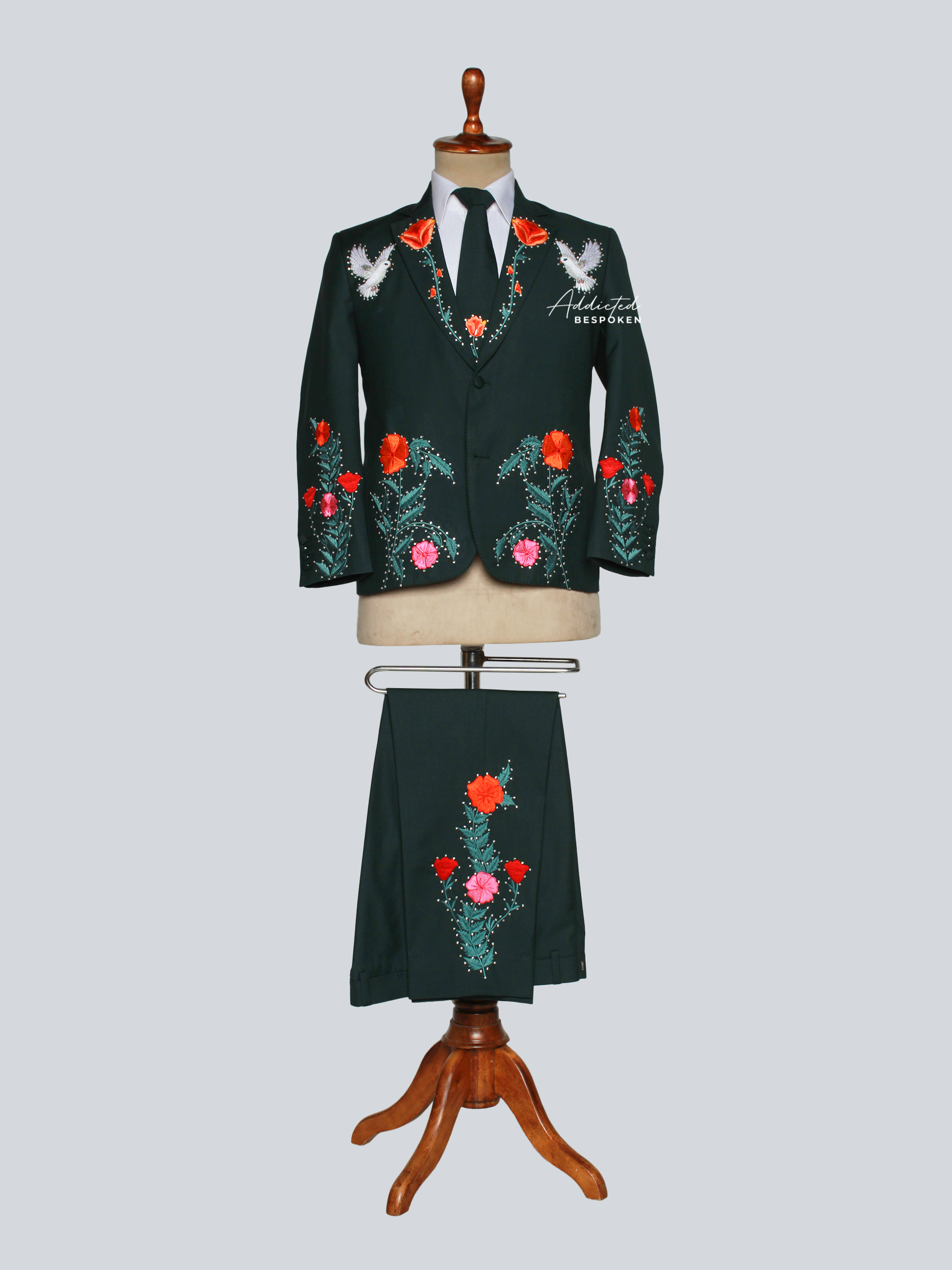 Garden-Inspired Embroidery Suit
