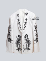 Mystical Mermaid Embroidered Suit