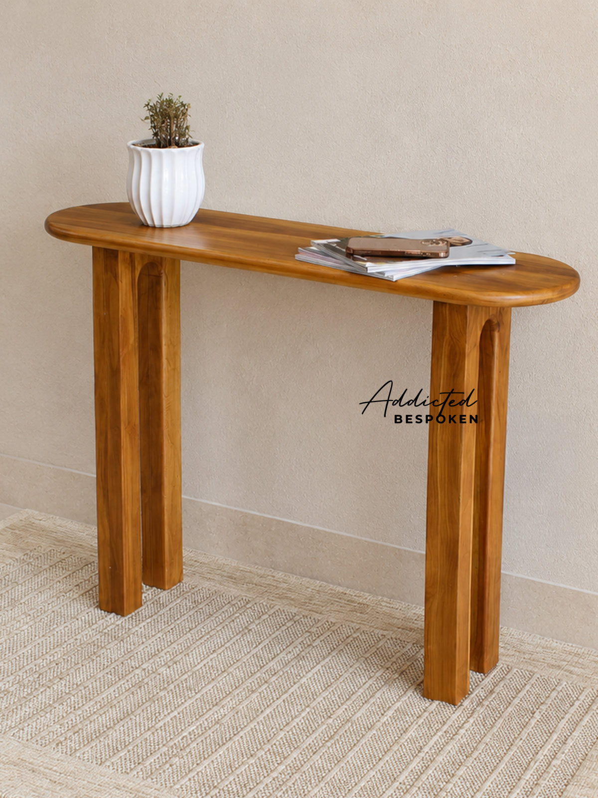 Wooden console table 