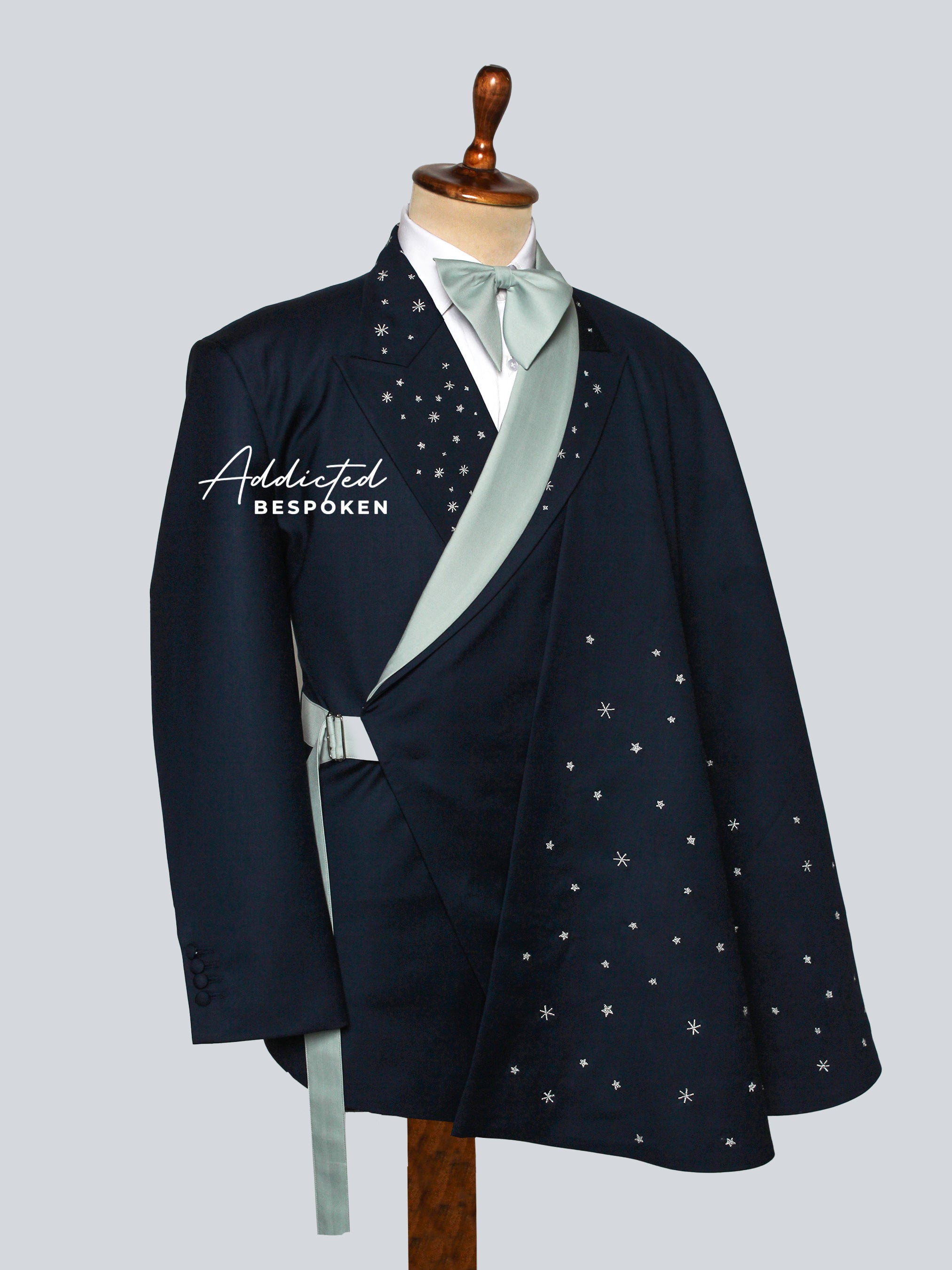Celestial Star Cape Tailored Suit Addicted Bespoken