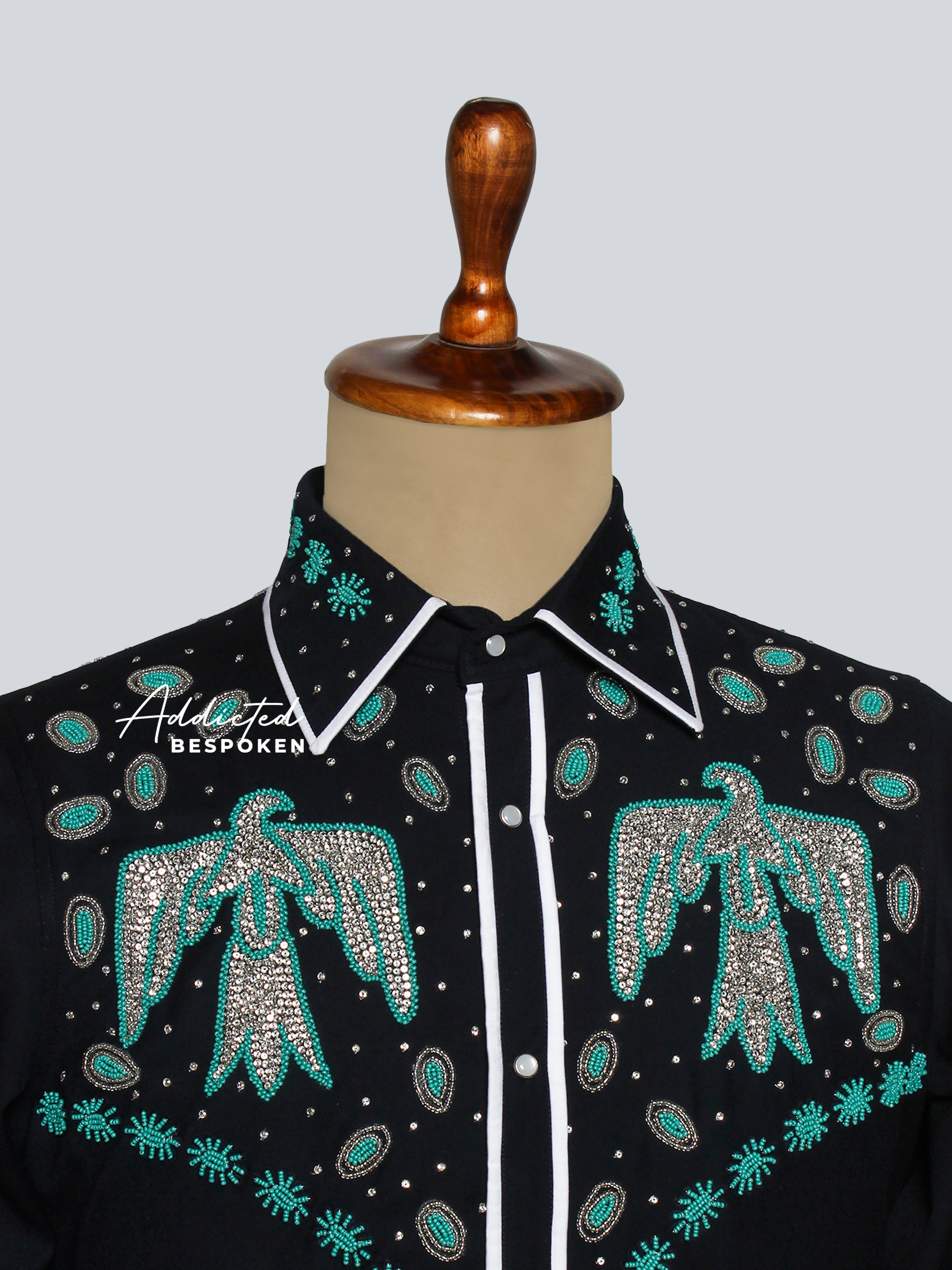Western Embroidered Eagle Shirt (Copy) Addicted Bespoken