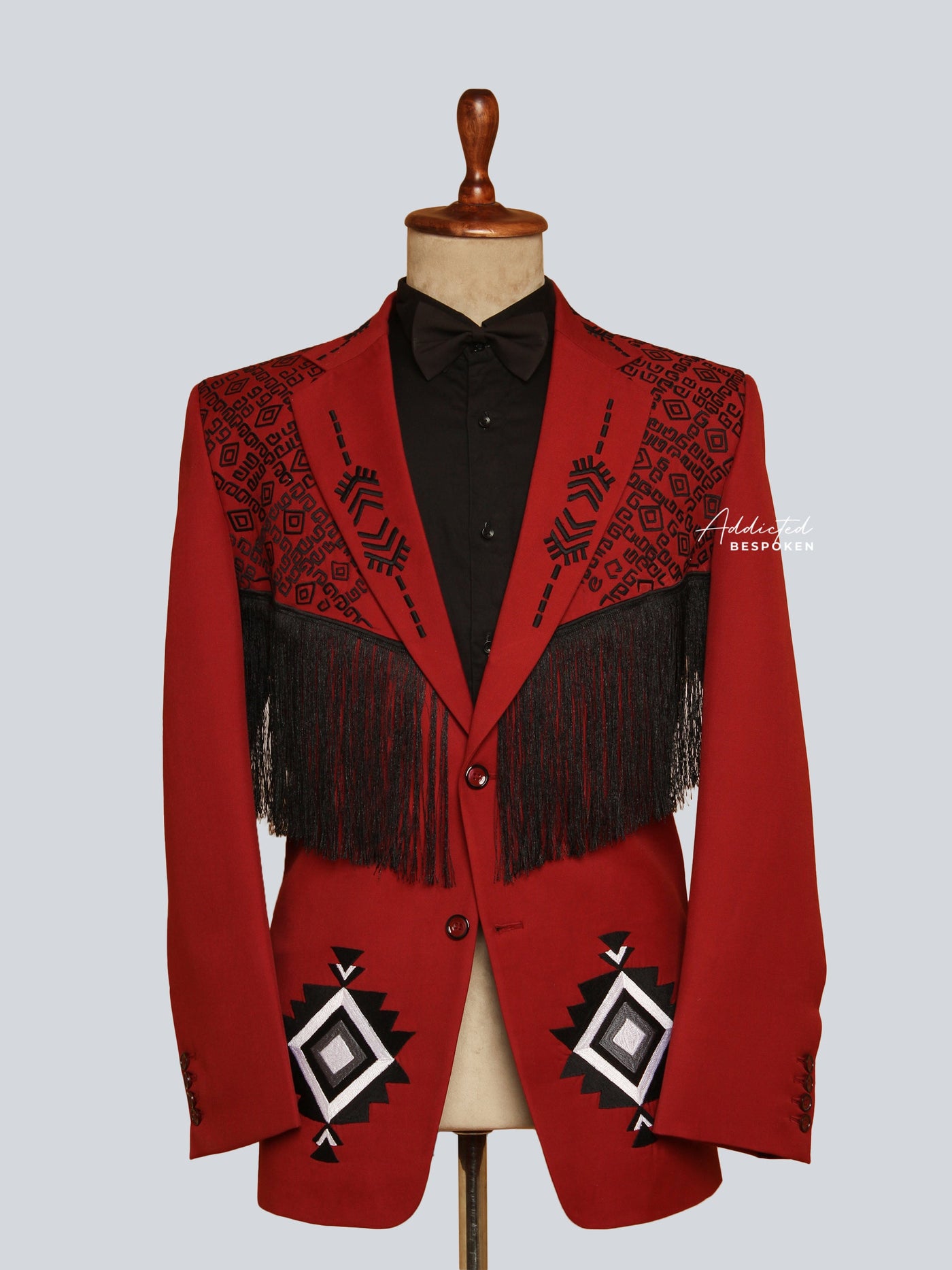 Embroidered striped Blazer