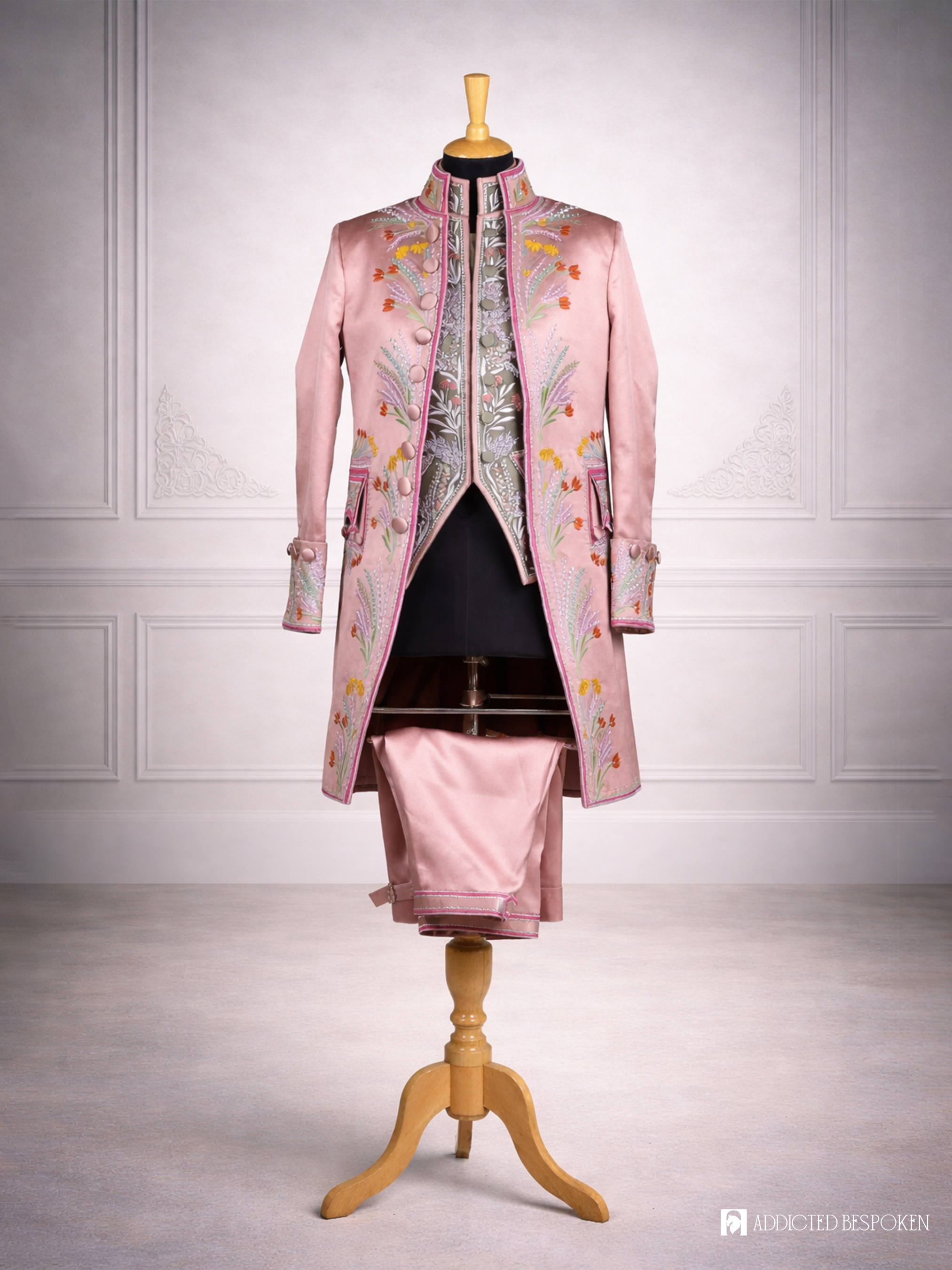 Luxurious Floral Couture Suit Addicted Bespoken