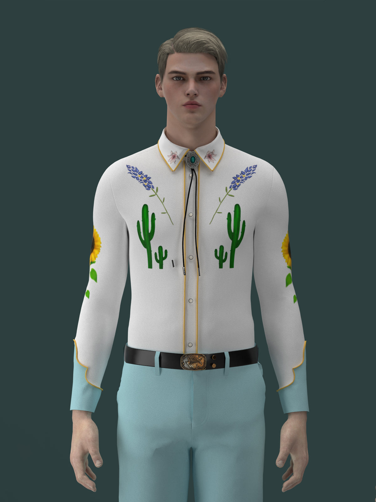 Rustic Elegance Western Shirt | Addicted Bespoken
