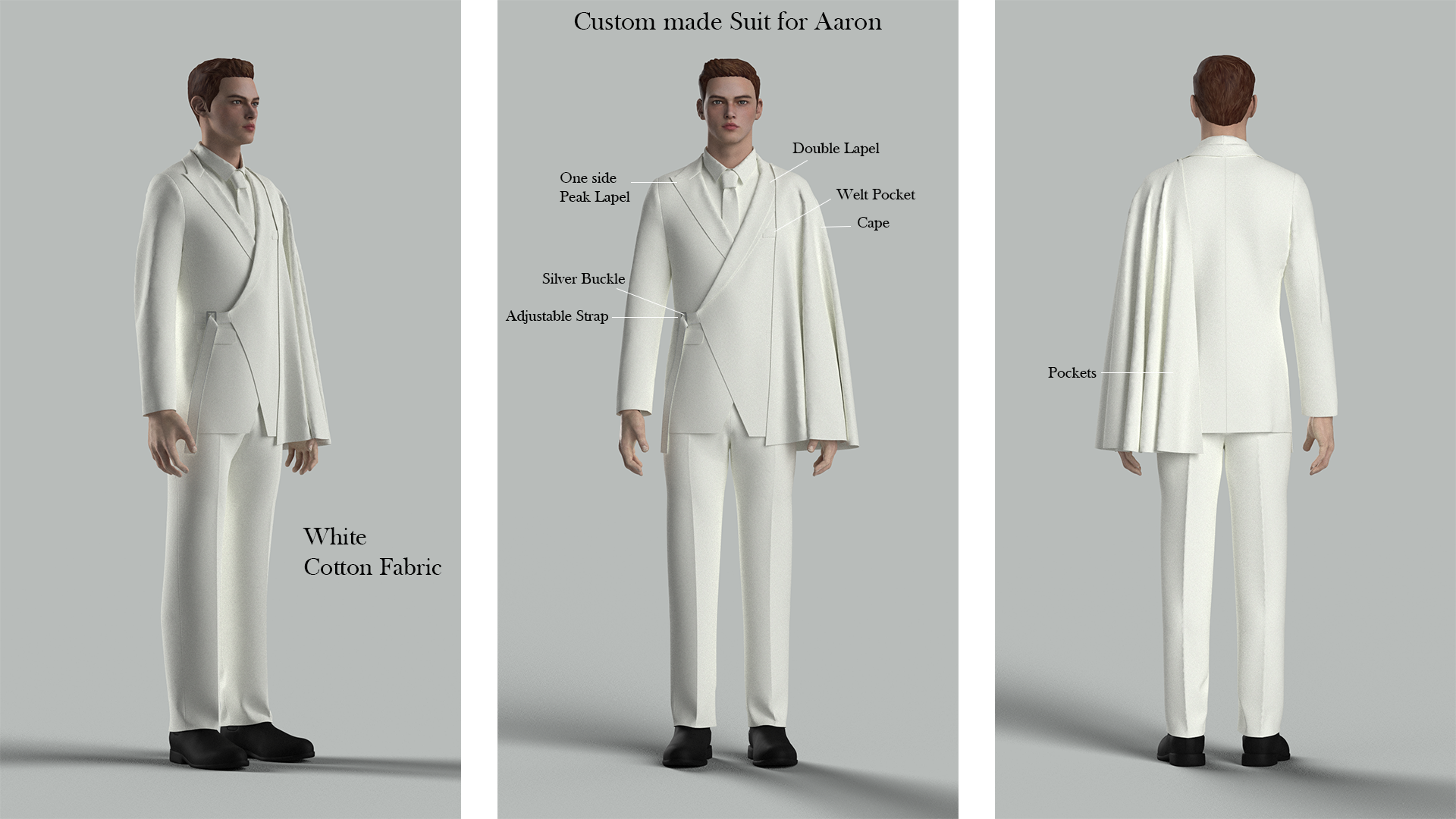 Custom Made 2 Piece Suit for Aaron Addicted Bespoken