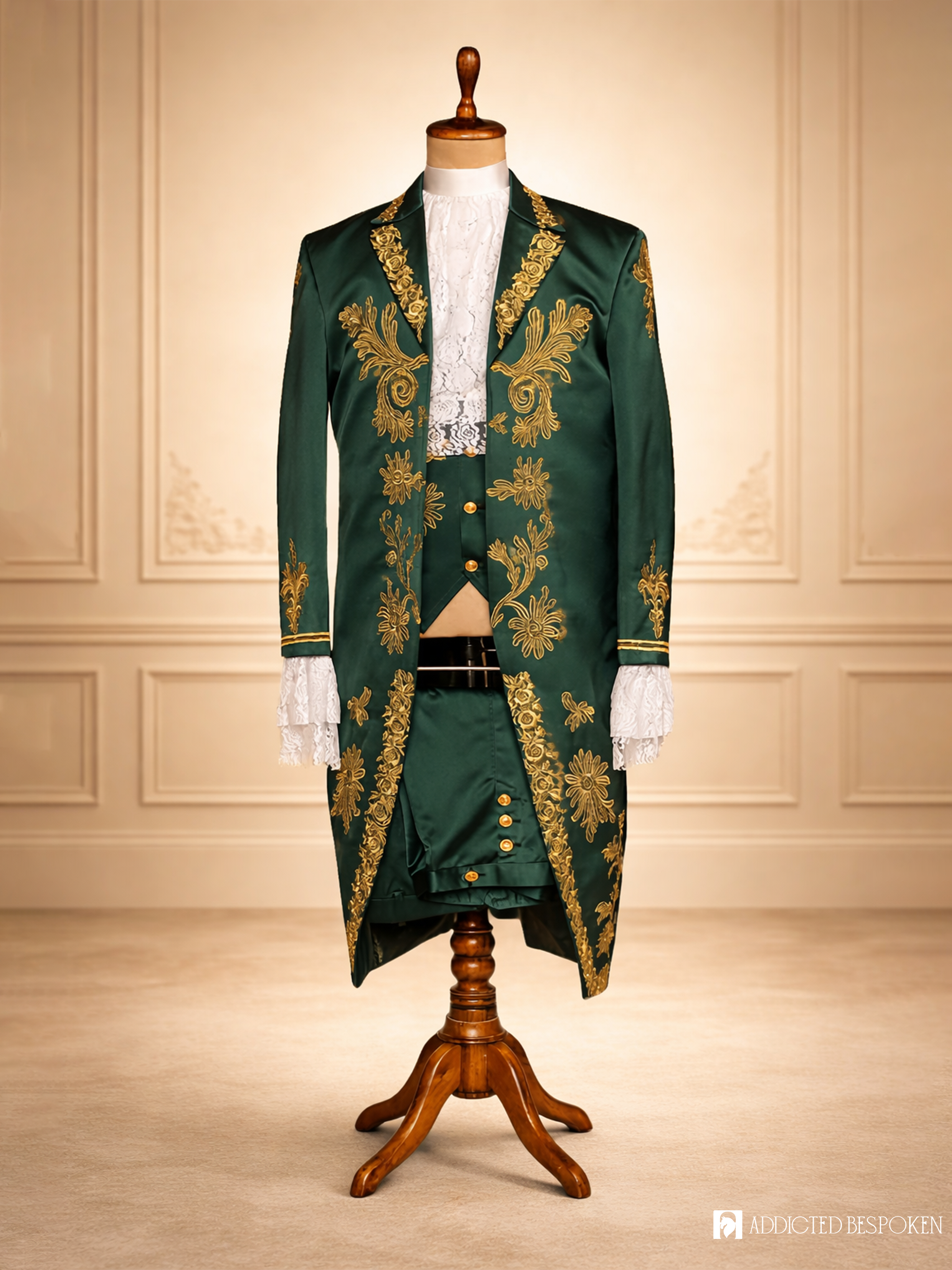 Luxury Rococo Embroidered Court Costume Addicted Bespoken