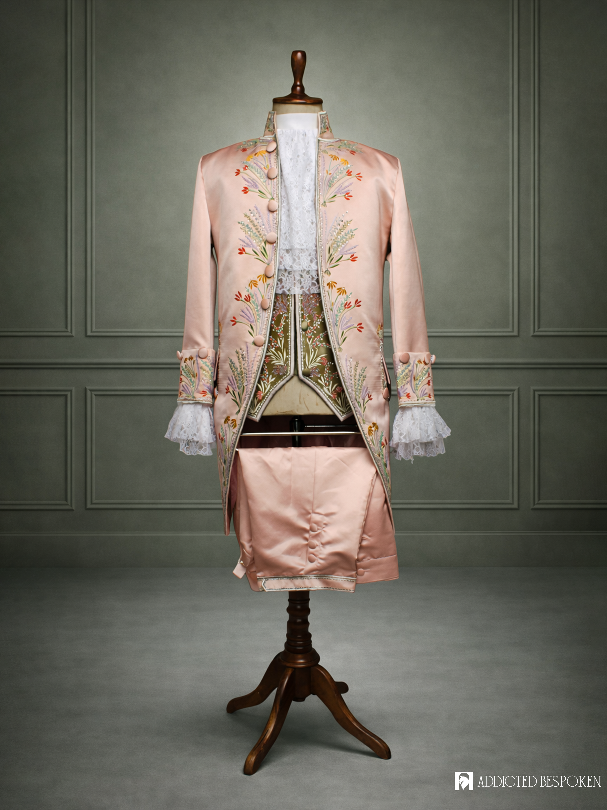Ornate Blossom Rococo Suit Addicted Bespoken