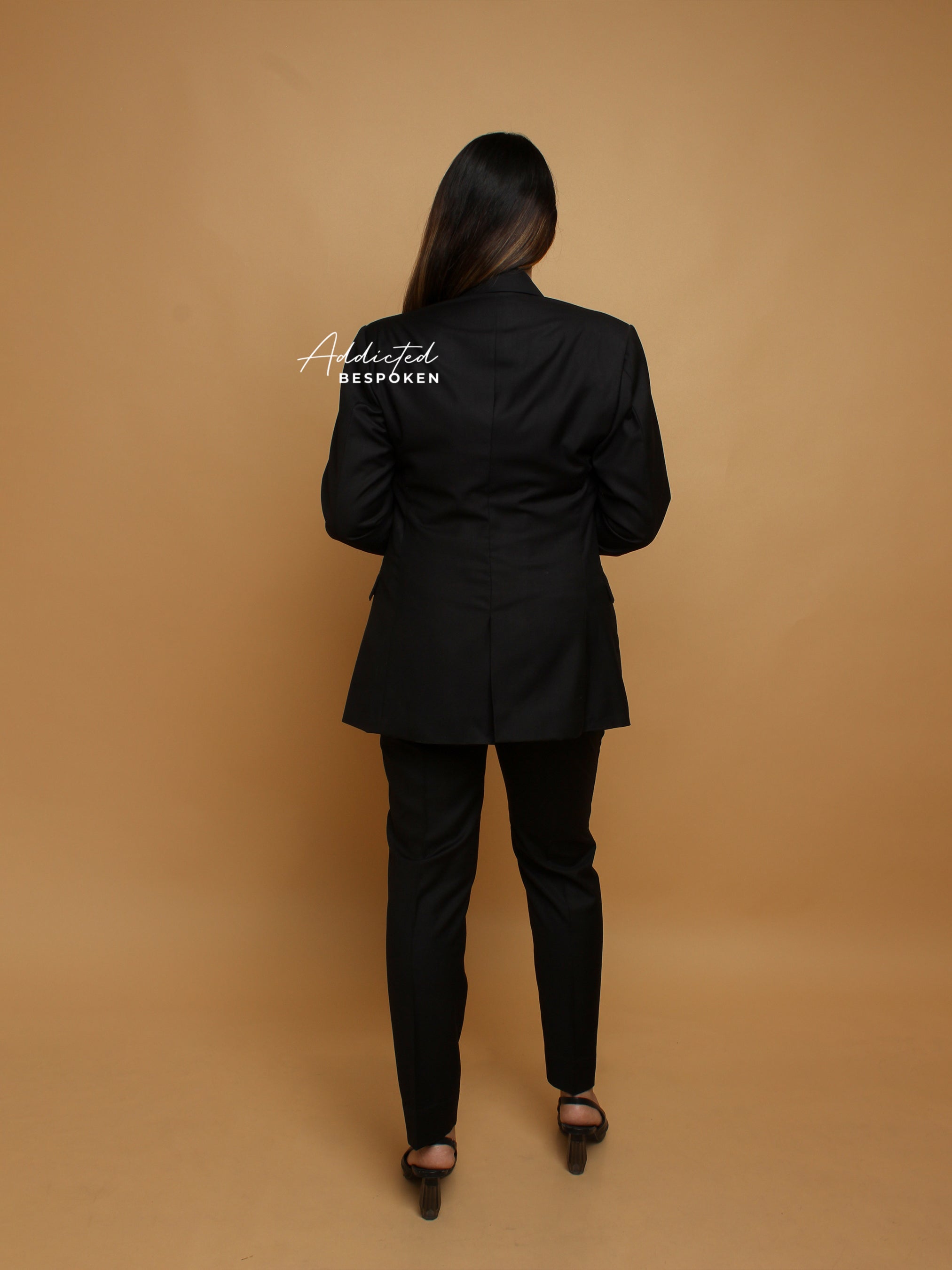 Black Satin Tux Suit