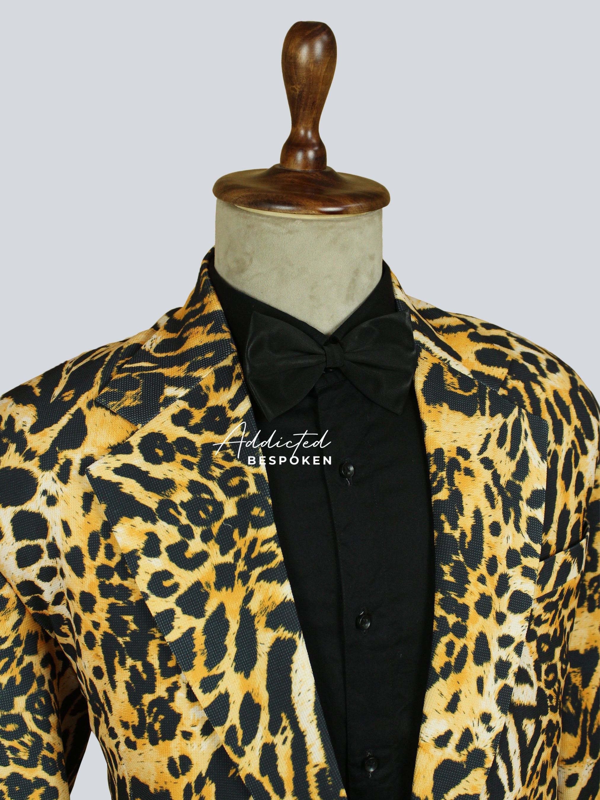 mens leopard print suit